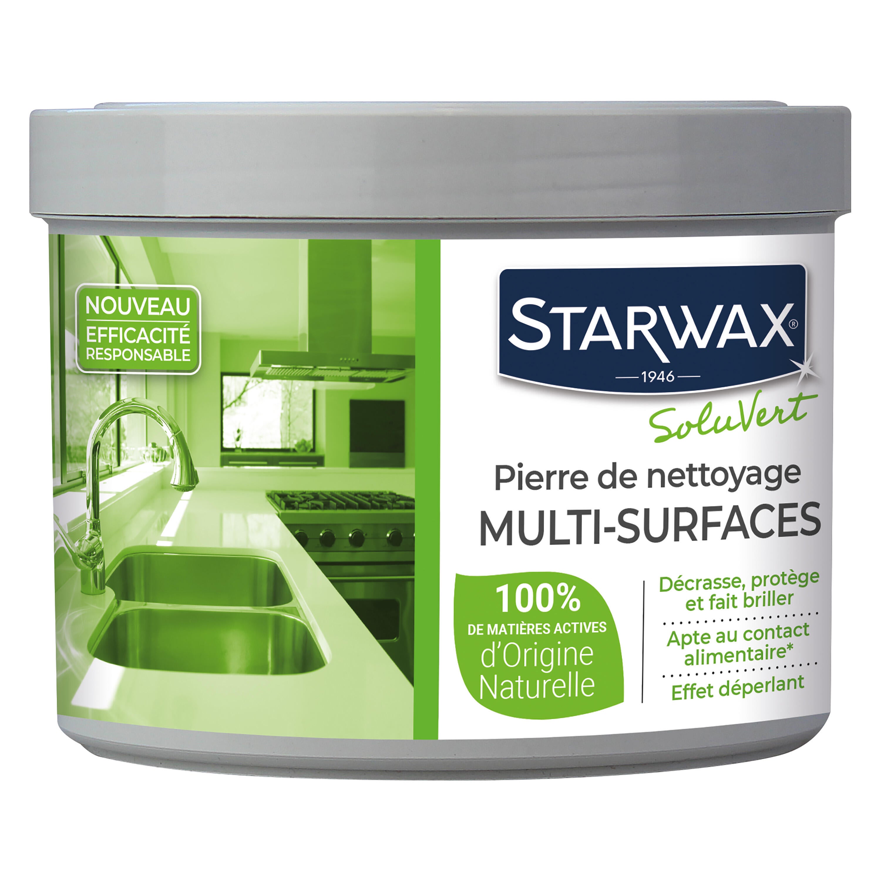 Pierre de nettoyage STARWAX Soluvert, 375g
