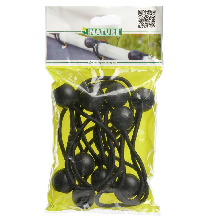 Lot de 10 sandows noir pour fixation brise-vue - 3