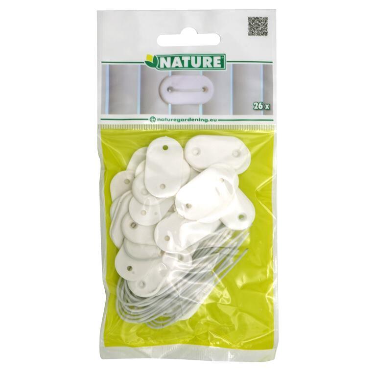 26 attaches canisses + fil pvc blanc - 2