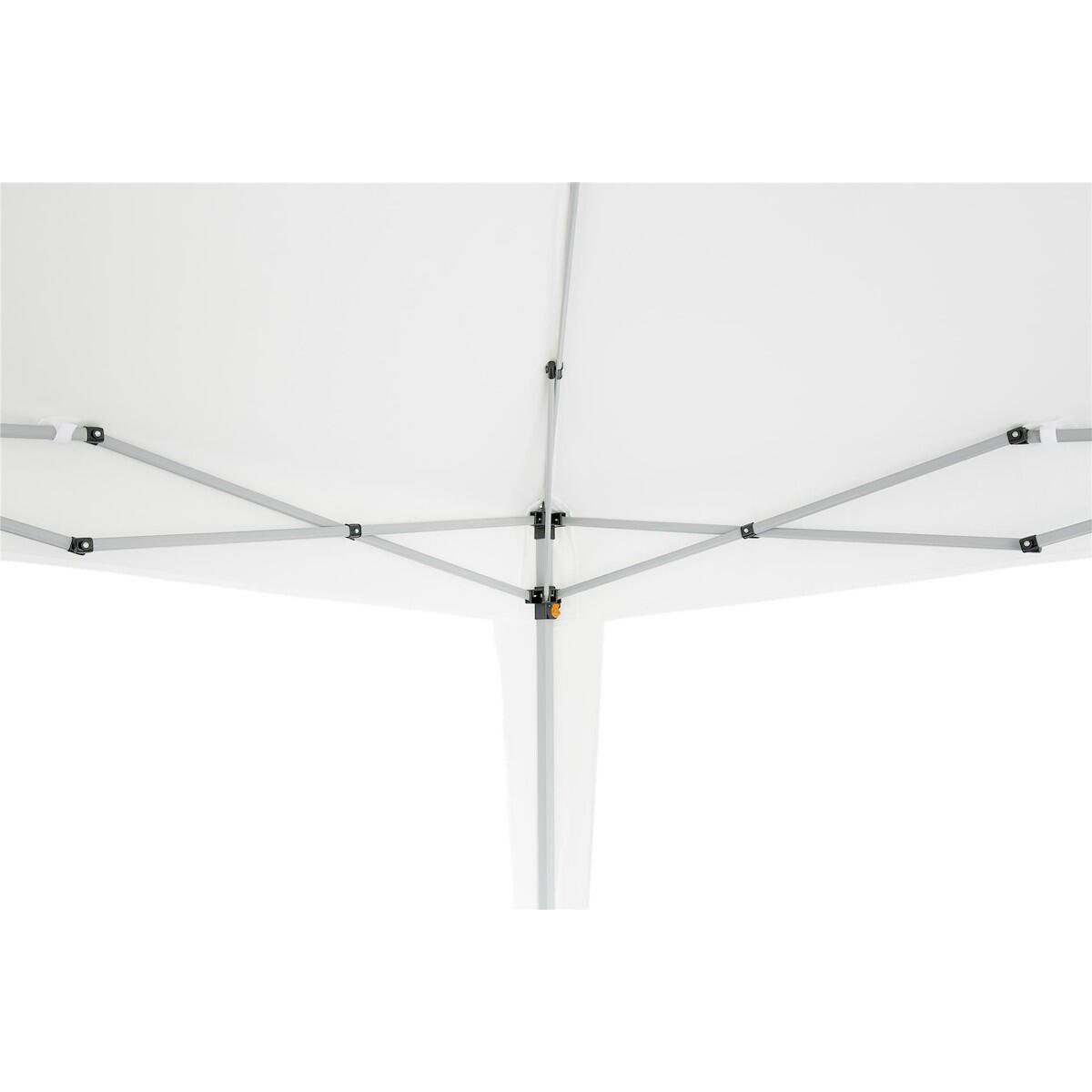 Gazebo Eori in acciaio struttura grigio chiaro, copertura bianca L 295 x P 295 x H 255 cm - 12