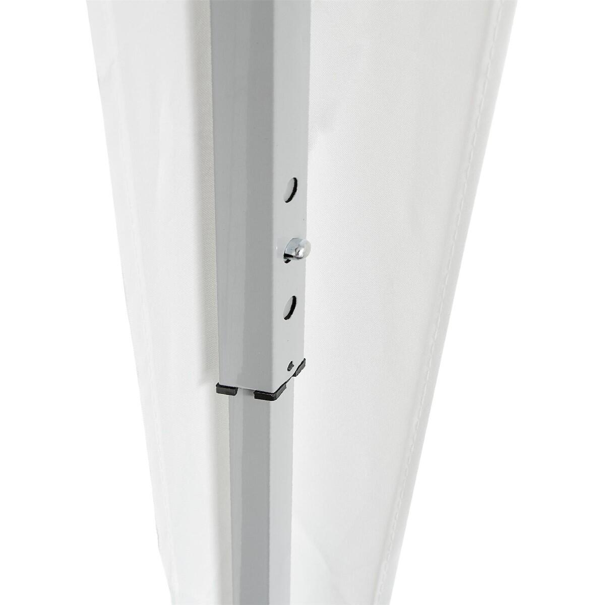 Gazebo Eori in acciaio struttura grigio chiaro, copertura bianca L 295 x P 295 x H 255 cm - 10