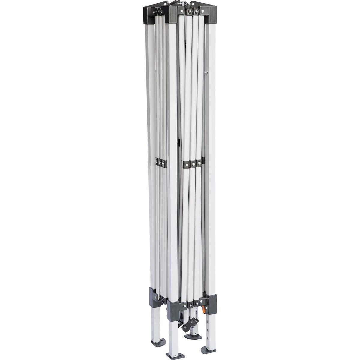 Gazebo Eori in acciaio grigio chiaro copertura bianca L 295 x P 295 x H 255 cm - 4