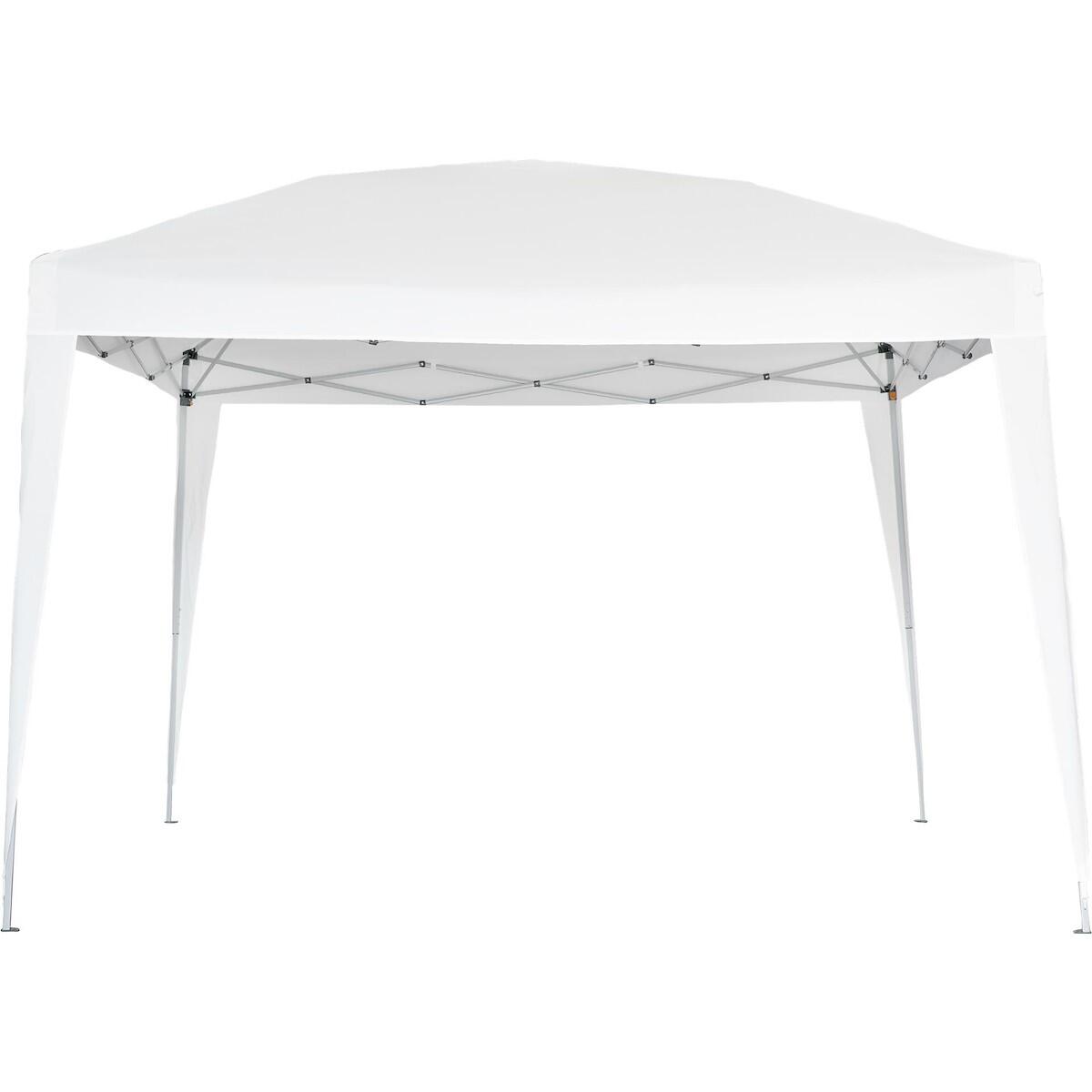 Gazebo Eori in acciaio struttura grigio chiaro, copertura bianca L 295 x P 295 x H 255 cm - 3