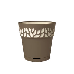 Vaso Da Fiori Grande In Plastica, 38 Litri, Diametro 50 Cm, Altezza 39 Cm, Colore Antracite, Per Esterni E Interni - 2