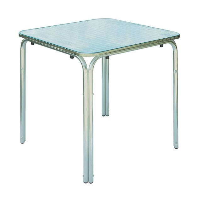 Tavolo da pranzo per giardino Contract struttura e superficie in alluminio per 4 persone 70x70cm