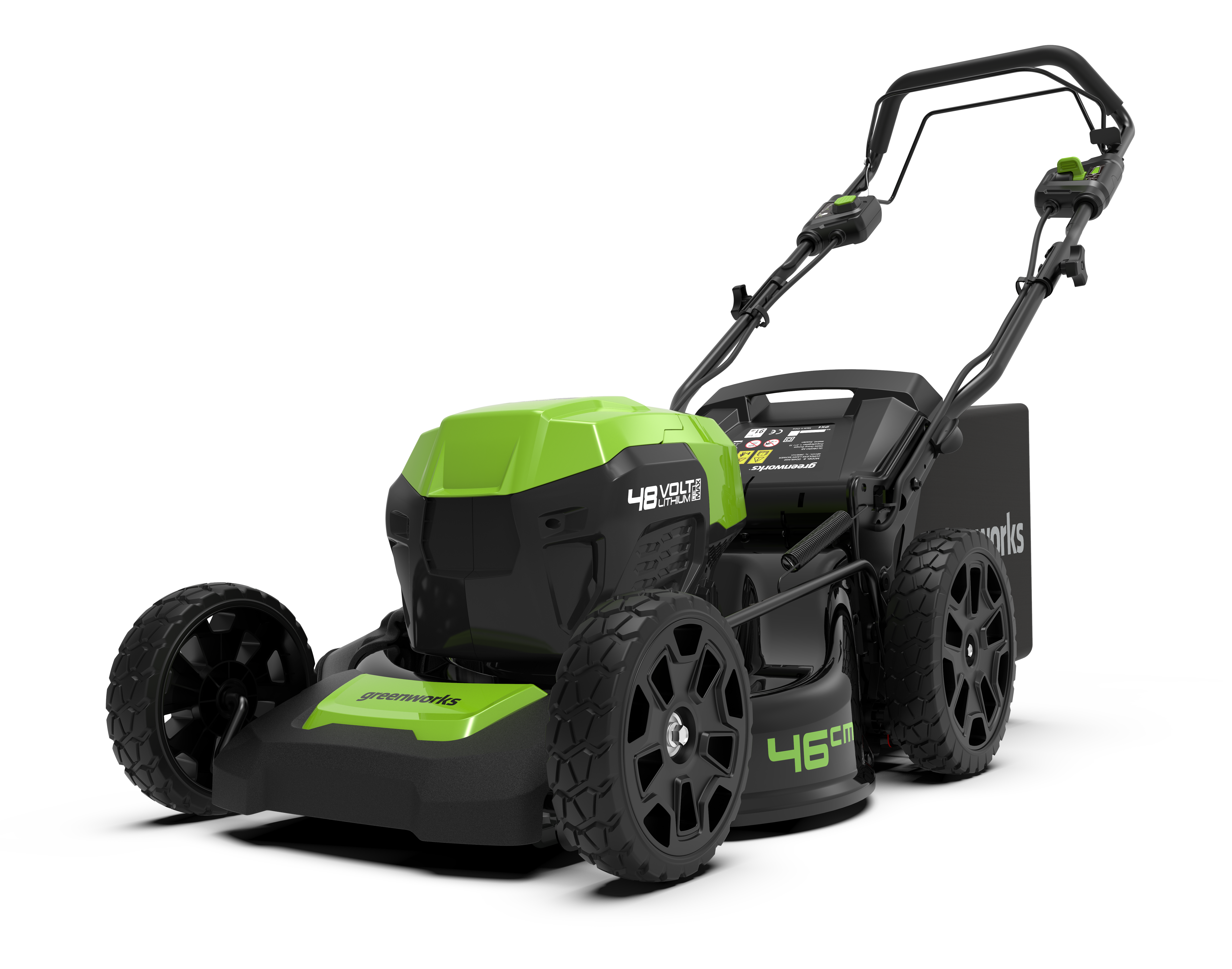 Cortacésped de batería GREENWORKS 48V 46 cm ancho de corte con batería y cargador incluidos