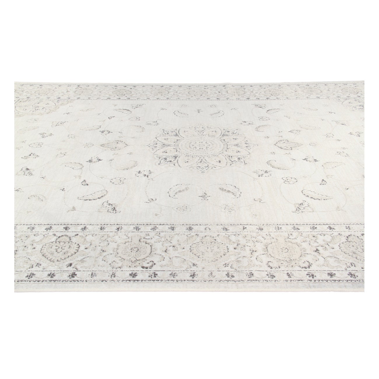 Tappeto Soraya blossom in viscosa, L 210 x L 67 cm, crema - 3