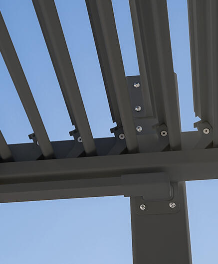 Pergola bioclimatica 3.2x3.6 m in alluminio antracite - Persea NATERIAL - 10