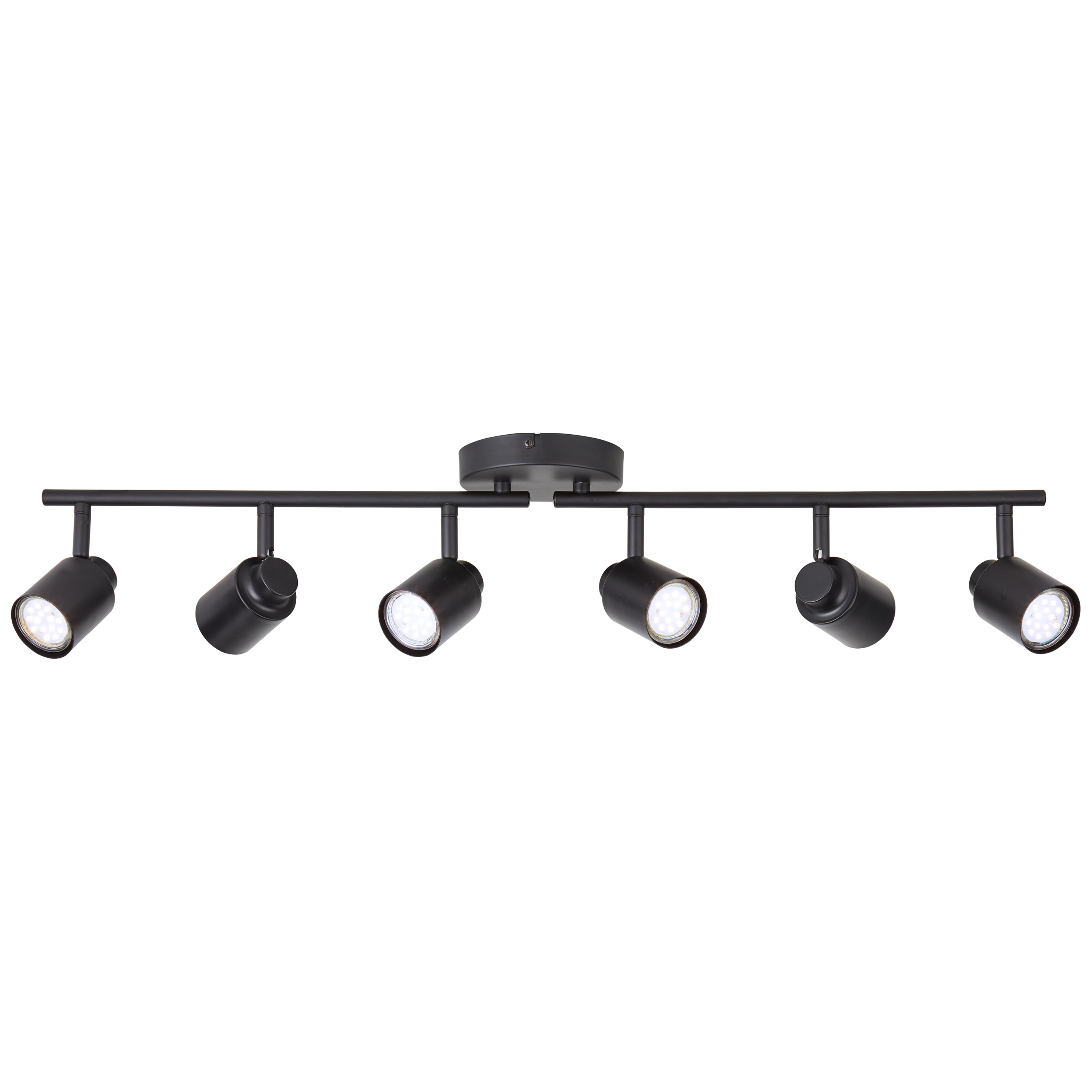 Faretto decorativo senza fonte luminosa TEKLA in acciaio nero GU10 50W INSPIRE 6 luci - 5
