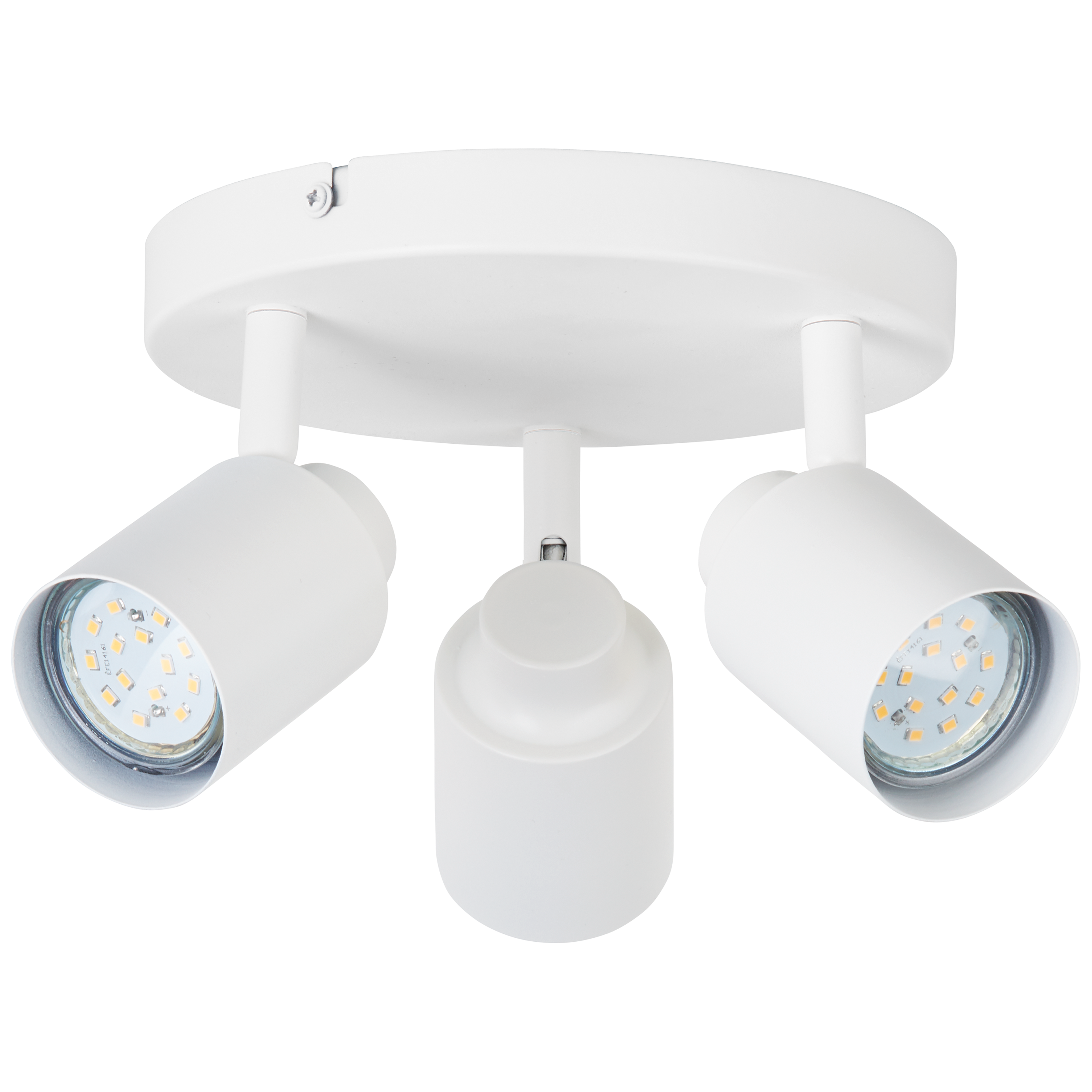 Faretto decorativo senza fonte luminosa TEKLA in acciaio bianco GU10 50W INSPIRE 3 luci - 5