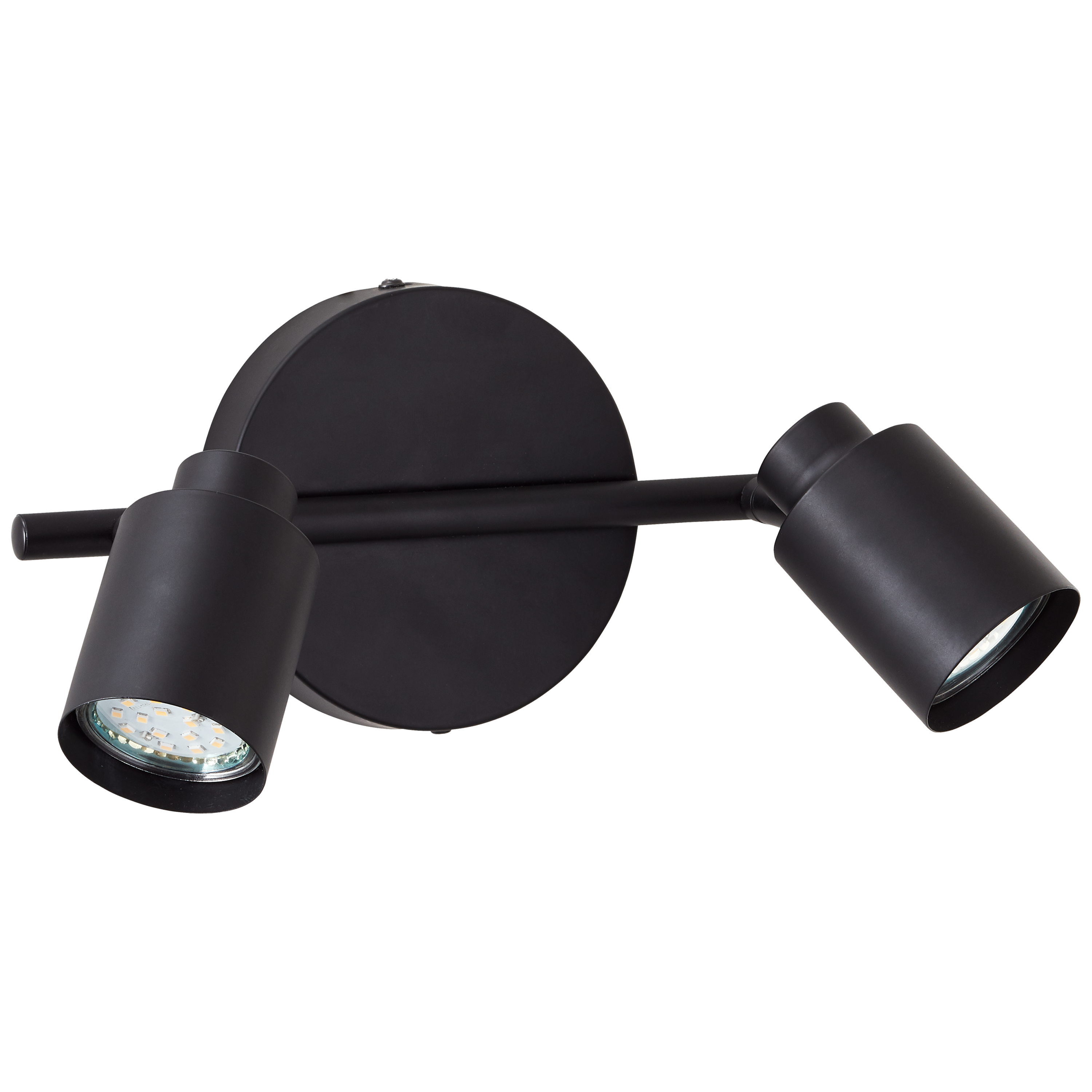 Rampe 2 spots Tekla, produit sans abat-jour noir, GU10, INSPIRE - 3