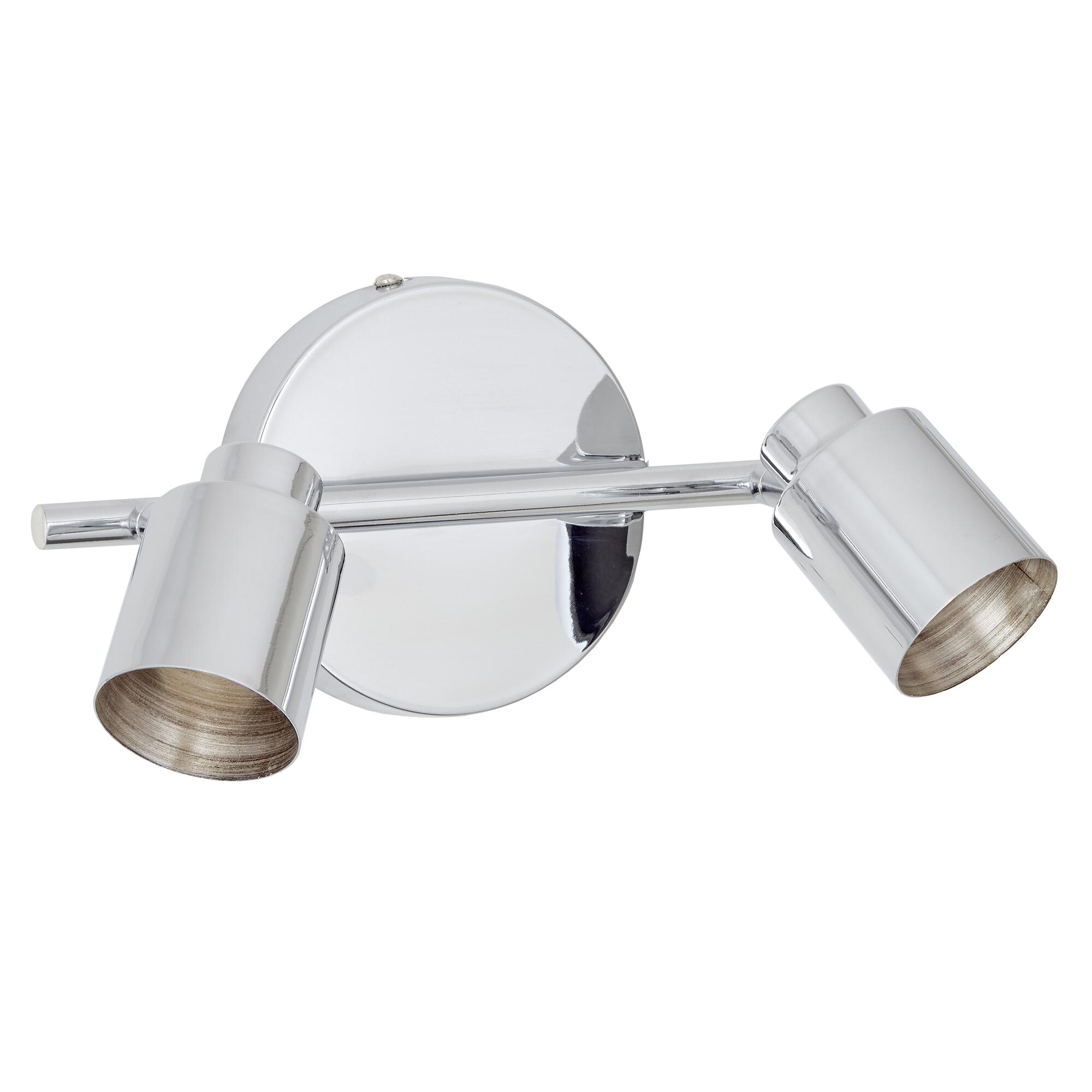 Foco decorativo INSPIRE TEKLA 2 LÂMPADAS GU10X2 METAL CROMADO - 15