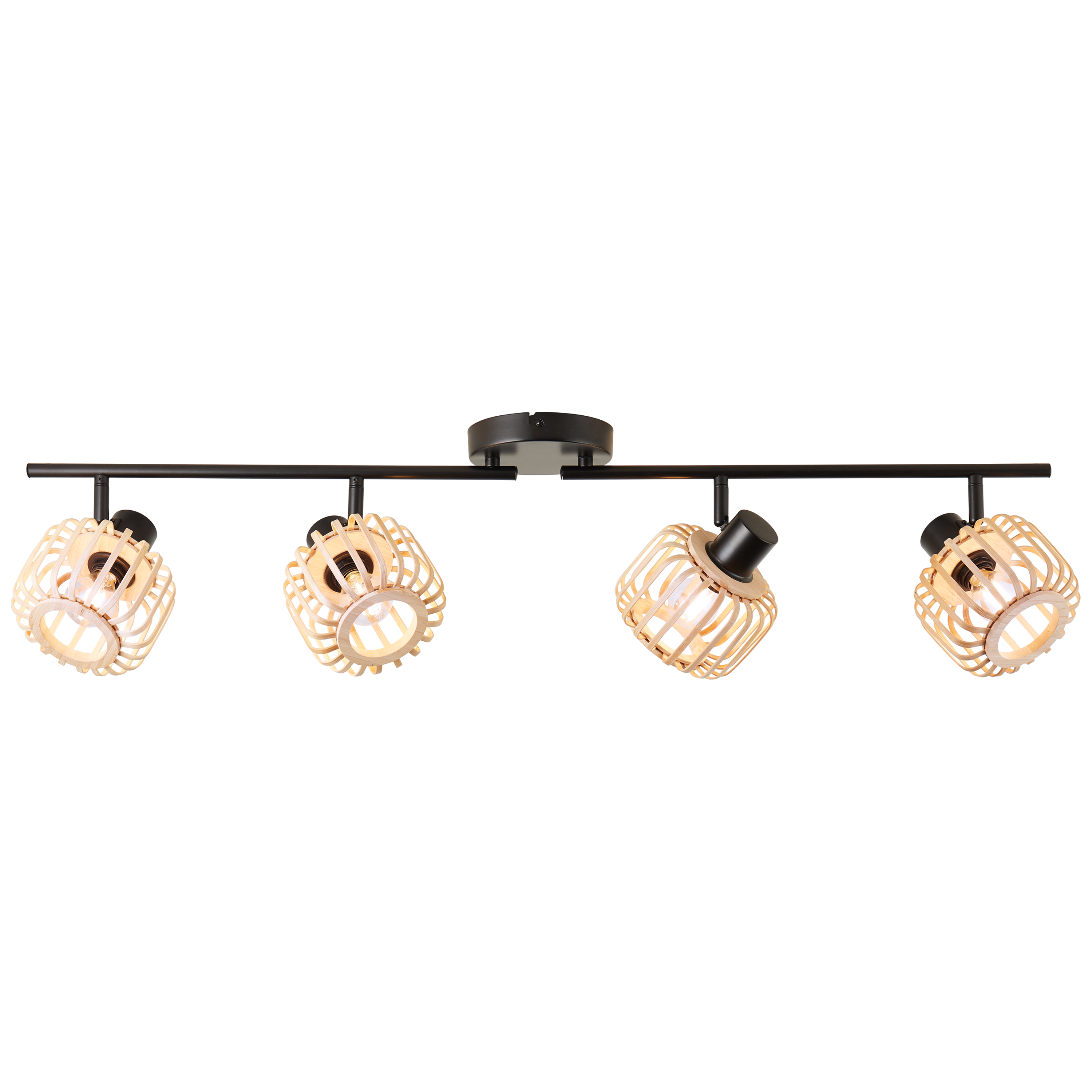 Faretto decorativo senza fonte luminosa PECAN in acciaio nero E14 40W INSPIRE 4 luci - 11