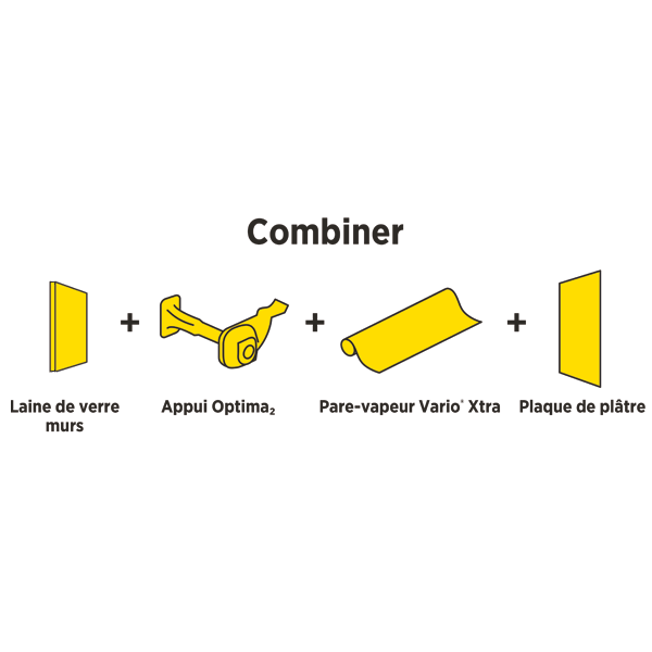 Lot 10 panneaux laine de verre mur ISOVER 032 kraft, Ep.75mm, 1.35x0.6m, R2.35 - 6