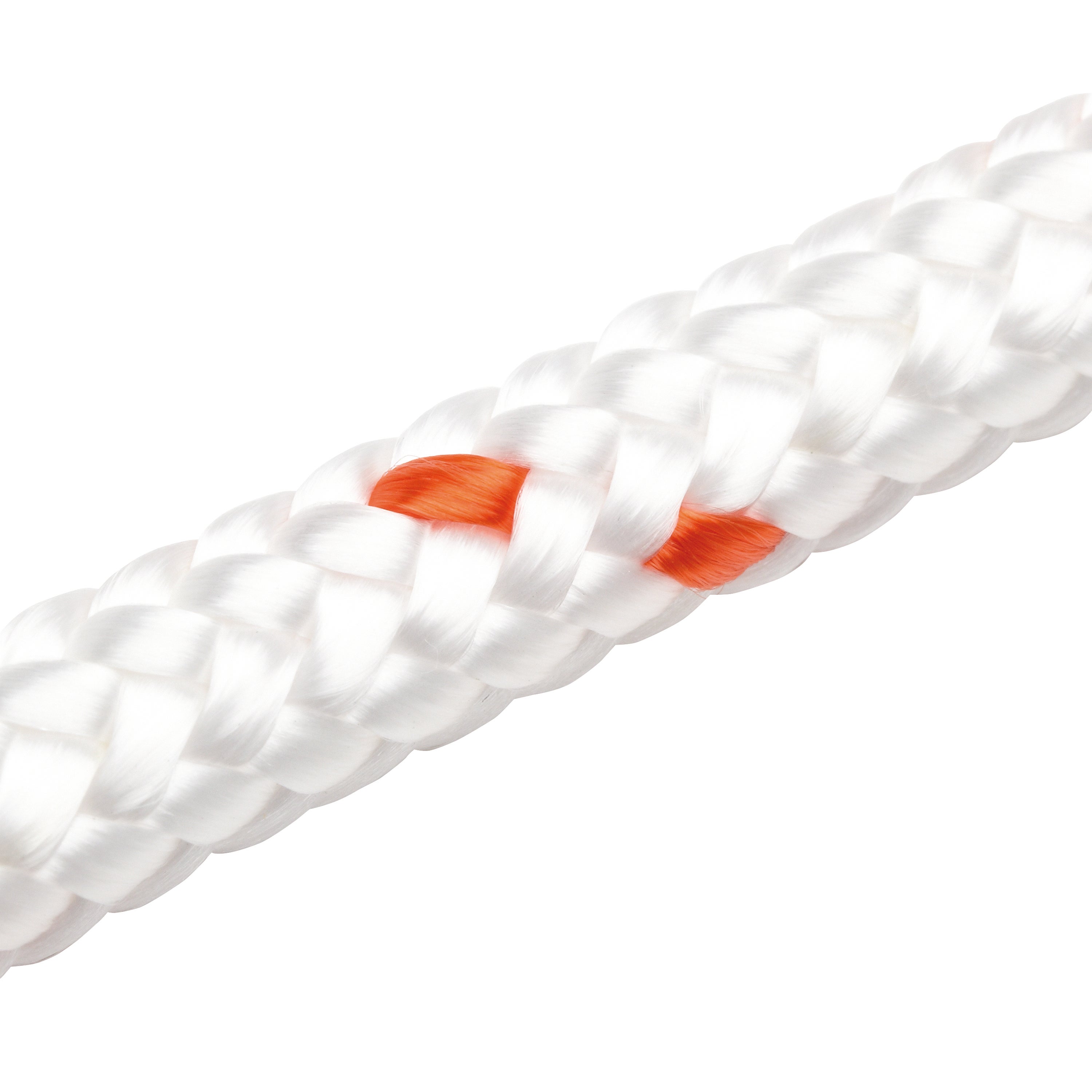 Corda in polipropilene STANDERS L 10 m x Ø 12 mm bianco e arancione carico max 600 Kg - 2