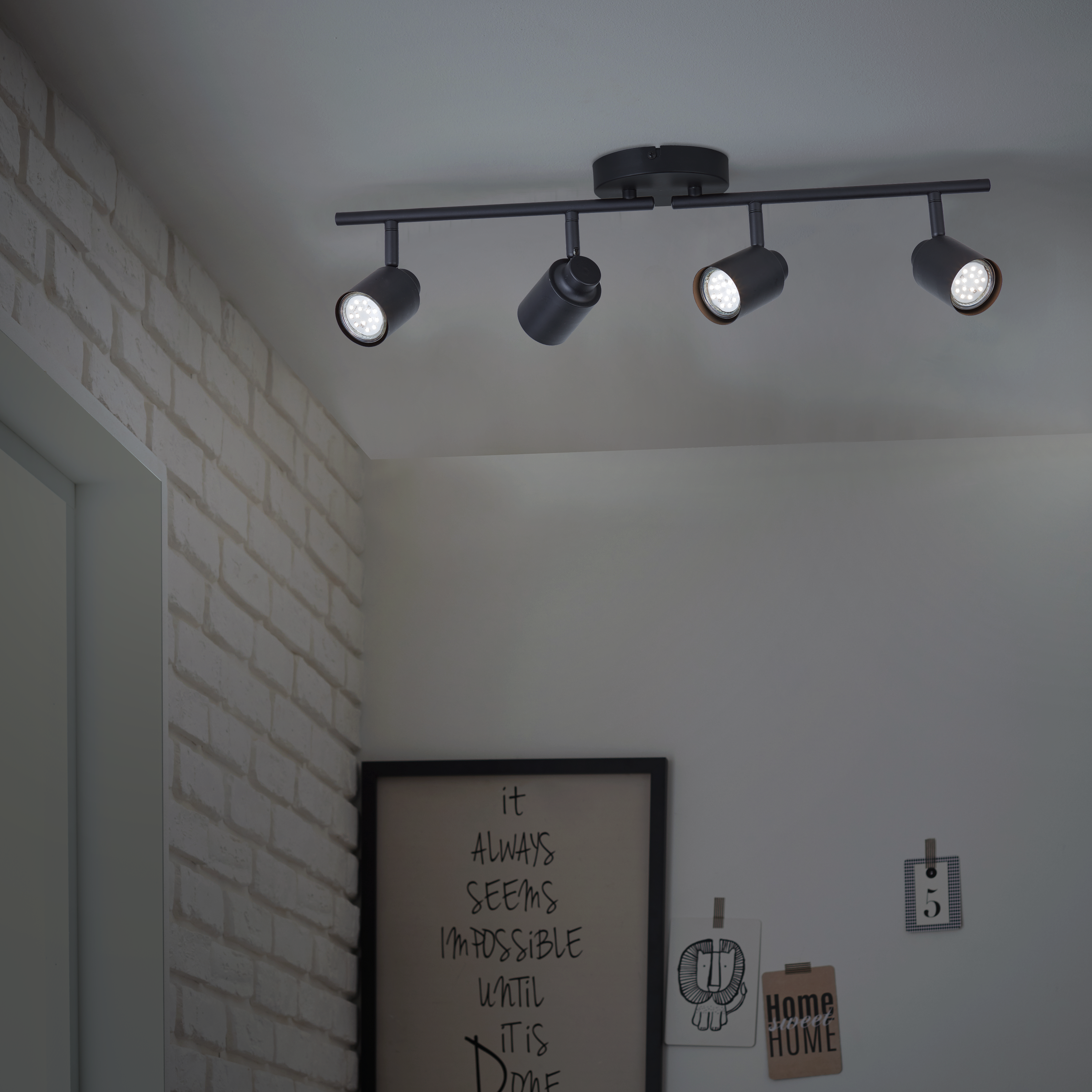 Listwa reflektorowa Tekla czarna 4 x GU10 Inspire - 5