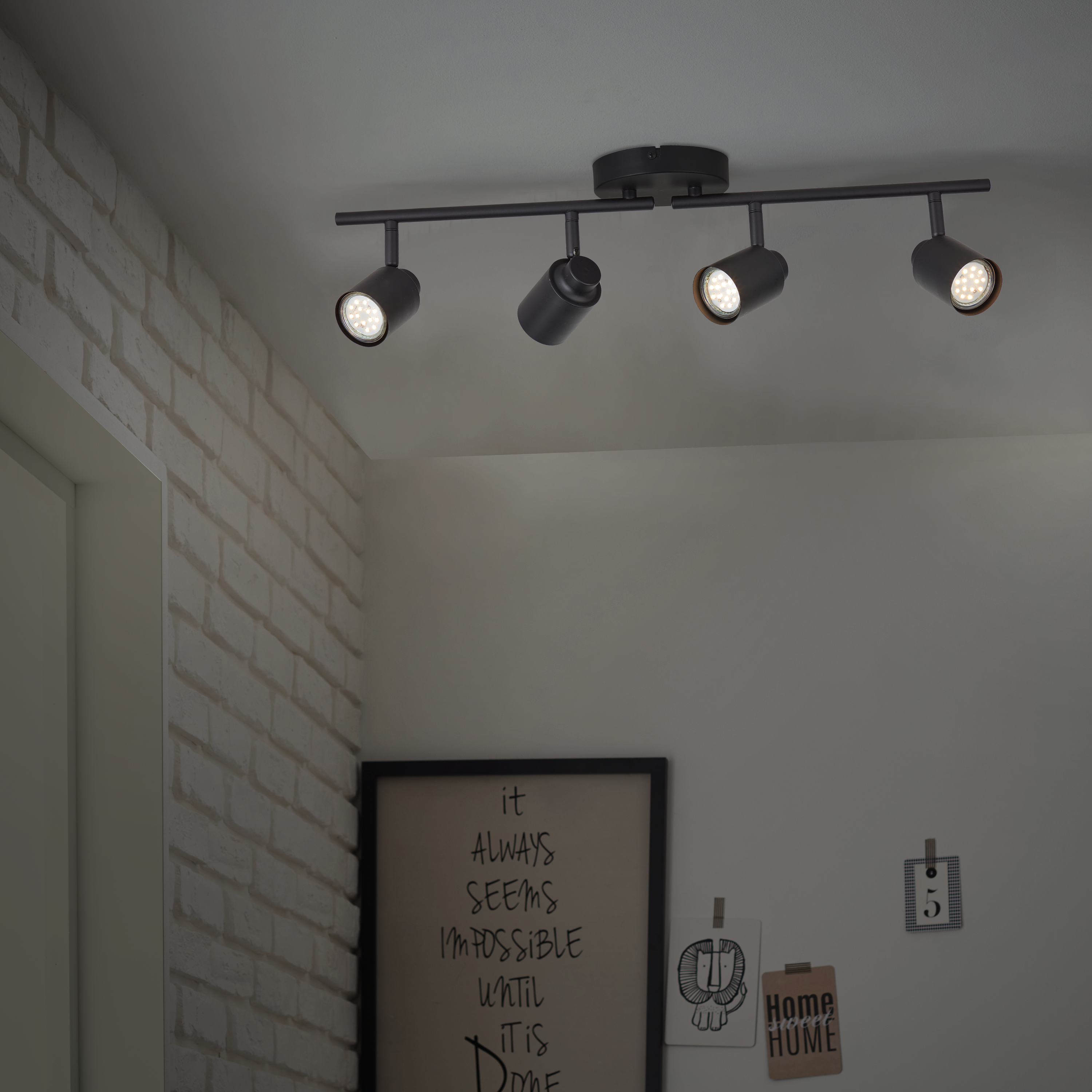 Listwa reflektorowa Tekla czarna 4 x GU10 Inspire - 3