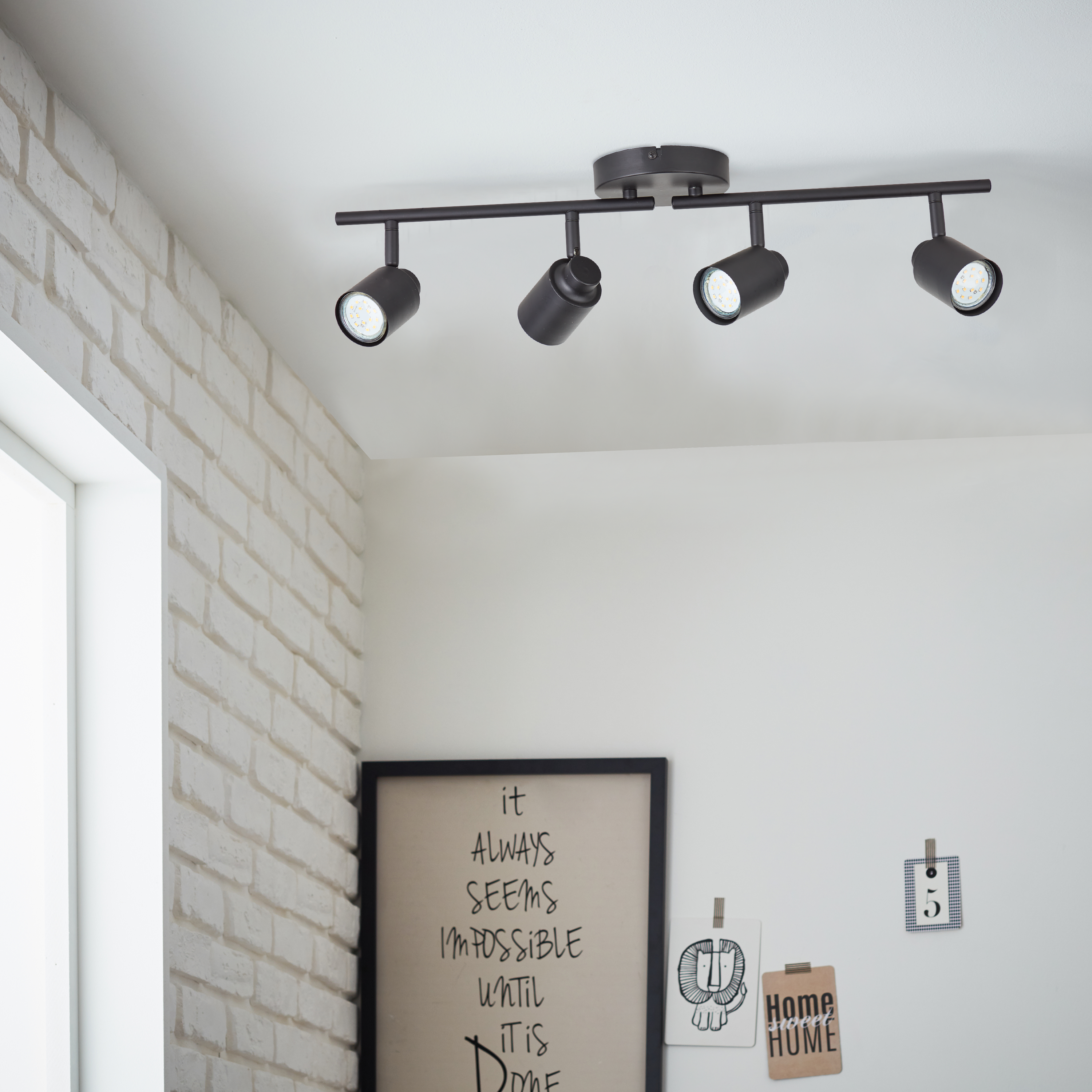 Listwa reflektorowa Tekla czarna 4 x GU10 Inspire - 4