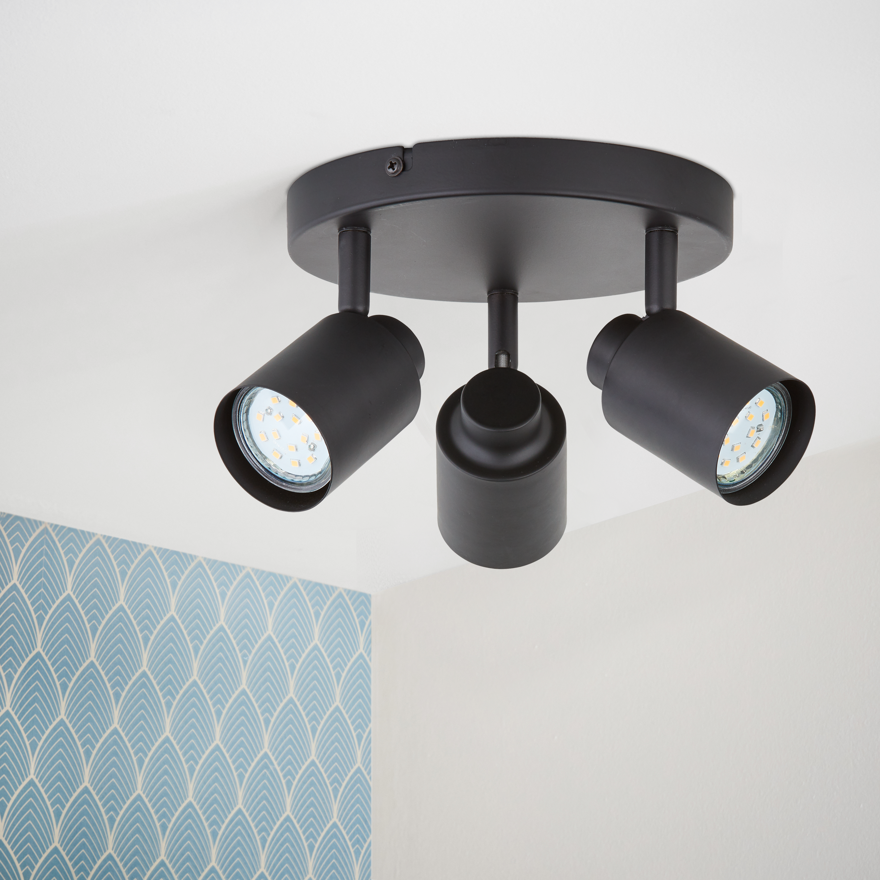 Plafon Tekla czarny 3 x GU10 Inspire - 2