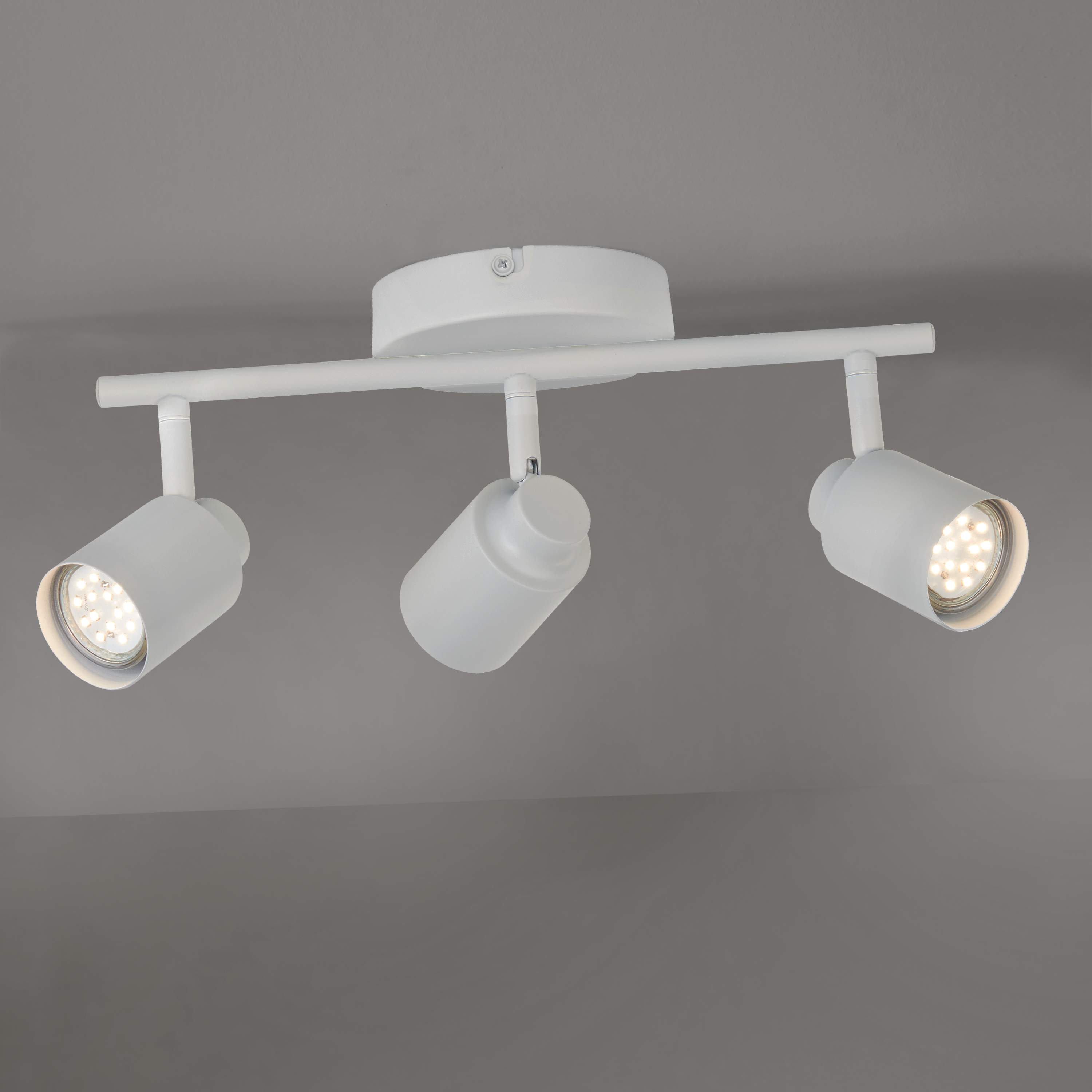 Faretto decorativo senza fonte luminosa TEKLA in acciaio bianco GU10 INSPIRE 3 luci - 2
