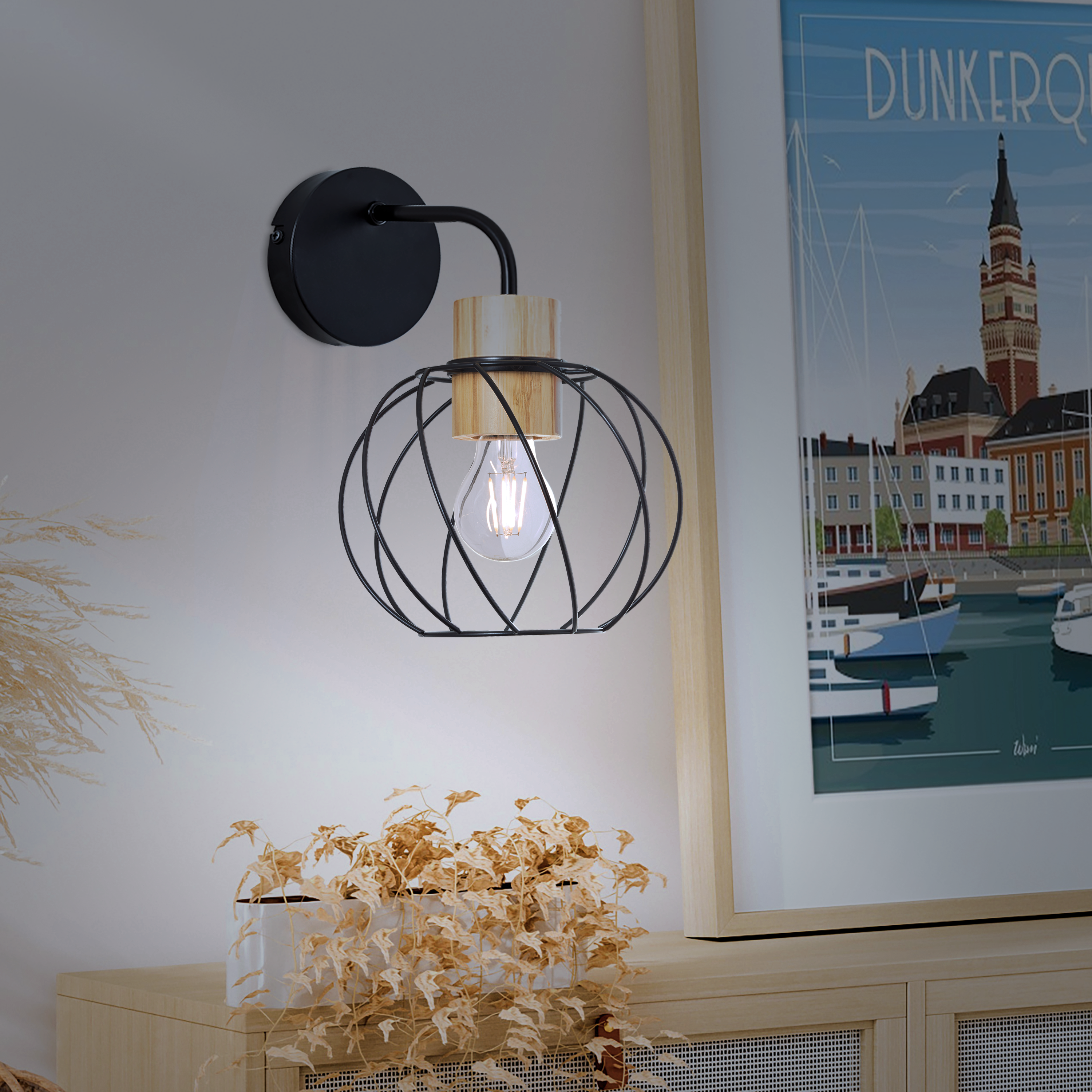 Kinkiet Mallow beżowy E27 Inspire - 12