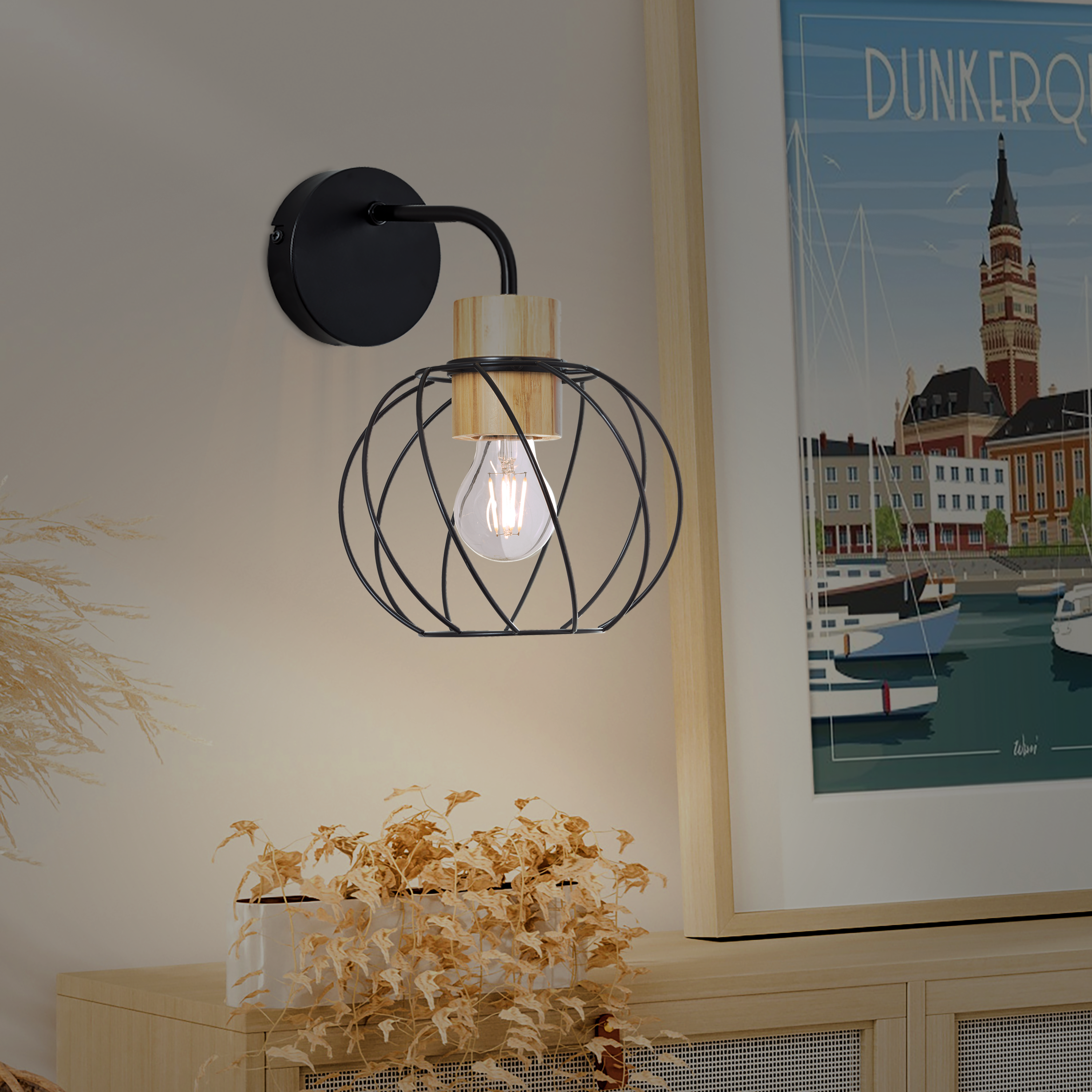 Kinkiet Mallow beżowy E27 Inspire - 8