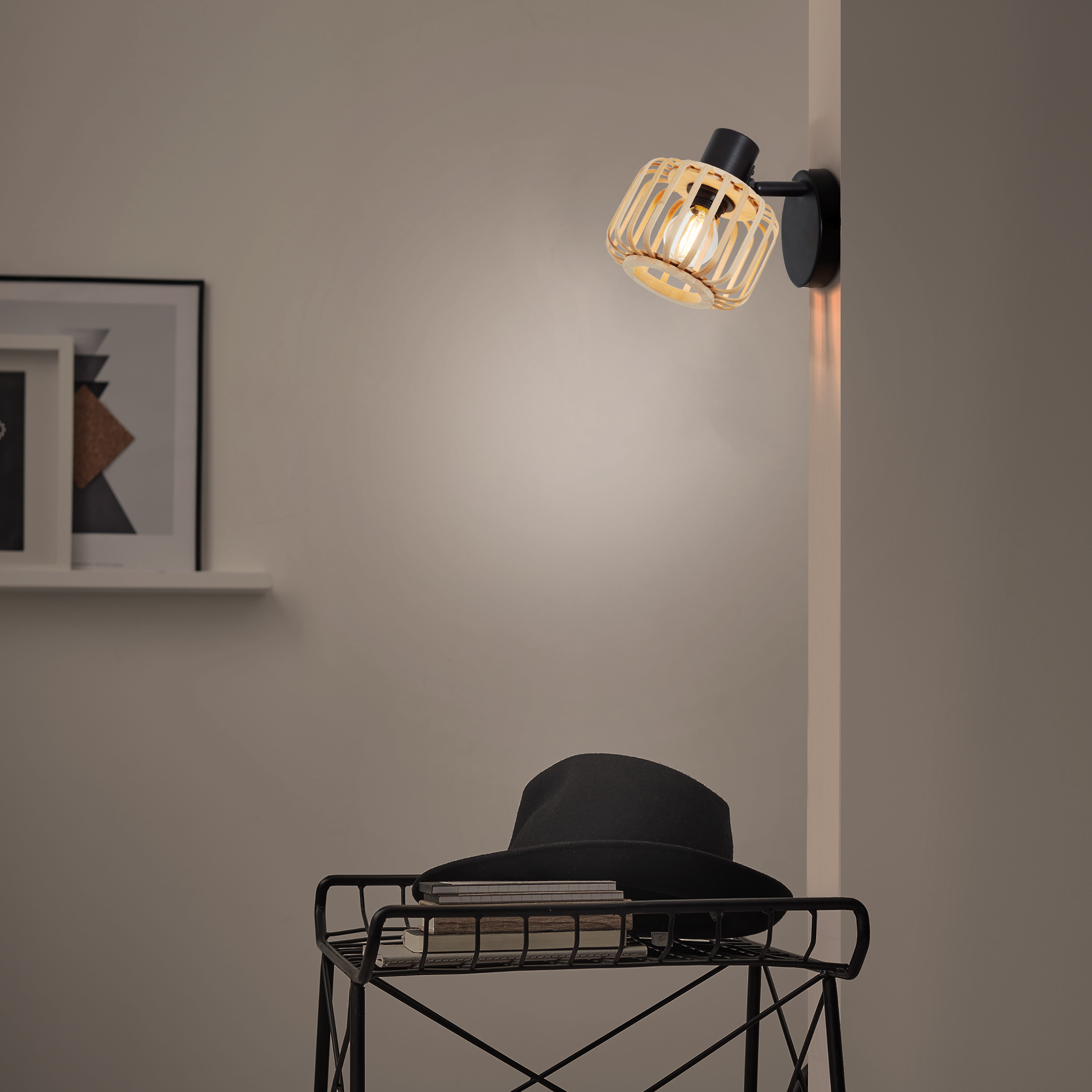 Reflektor Pecan czarno-beżowy E14 Inspire - 9