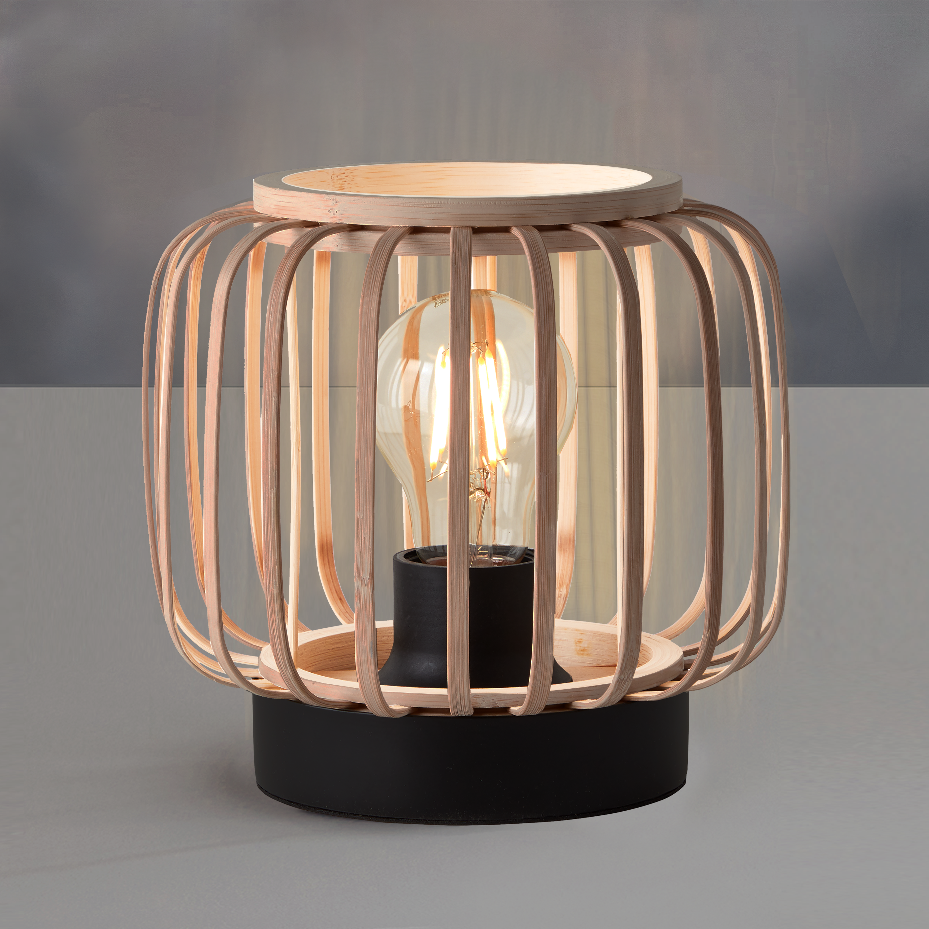 Lampa stołowa Pecan czarno-beżowa E27 Inspire - 11