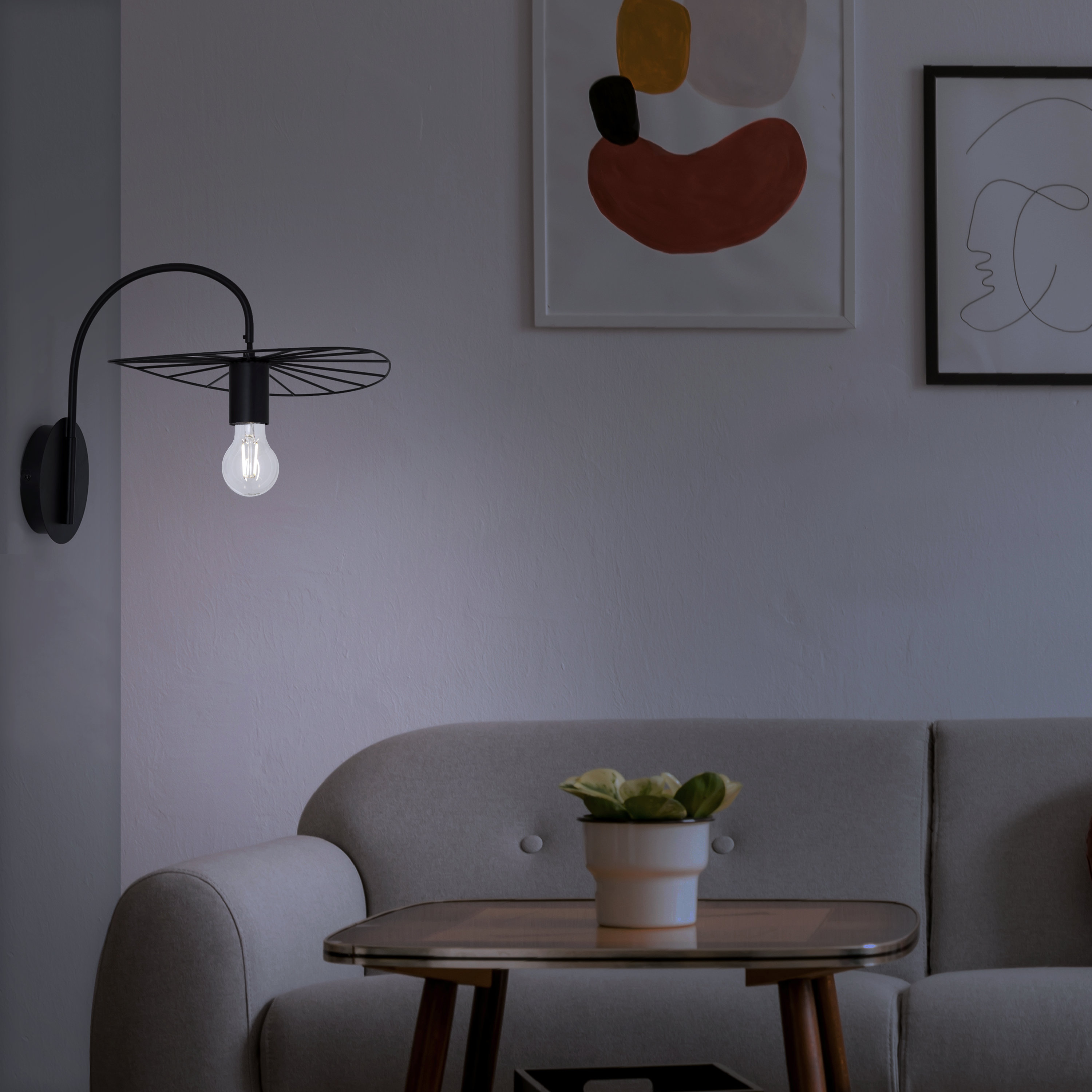 Kinkiet Evora czarny E27 Inspire - 5