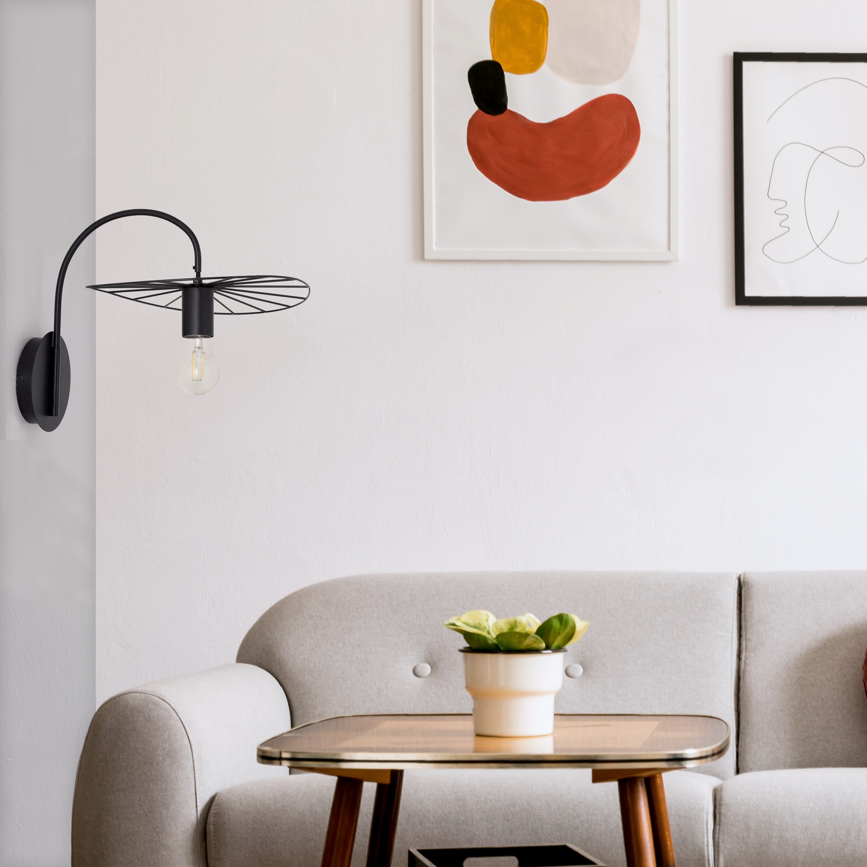 Kinkiet Evora czarny E27 Inspire - 6