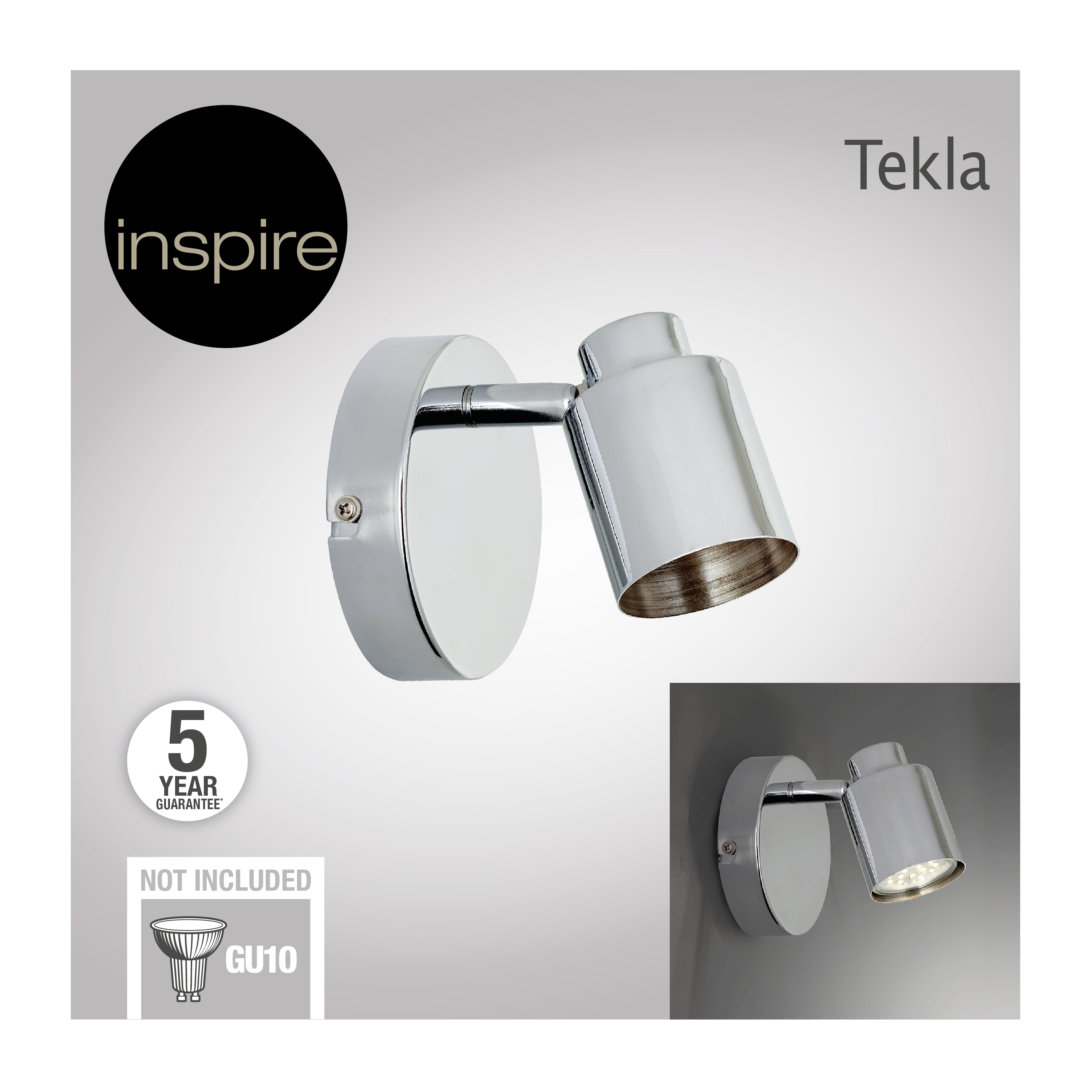 Reflektor Tekla chrom GU10 Inspire - 13