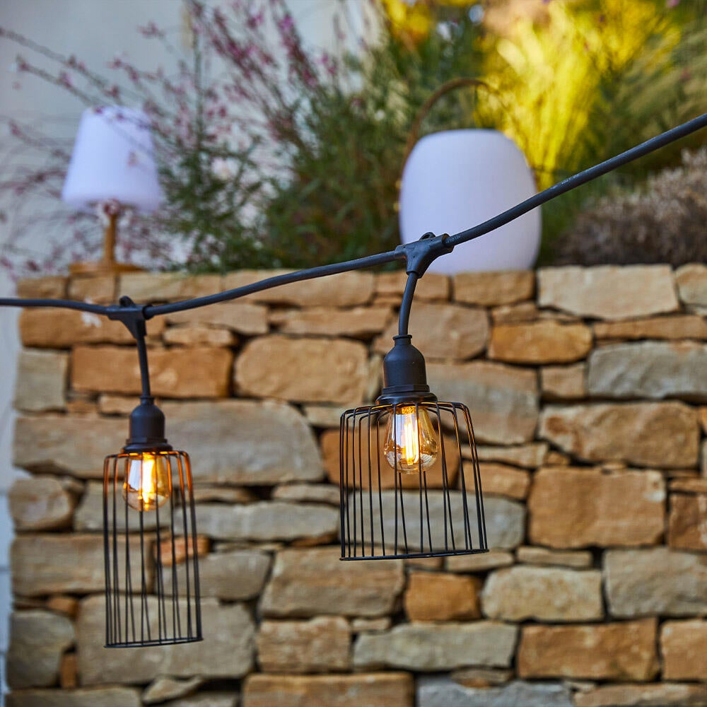 Guirlande extérieur E27 10 ampoules blanc chaud 1000 Lumen Nema LUMISKY - 7