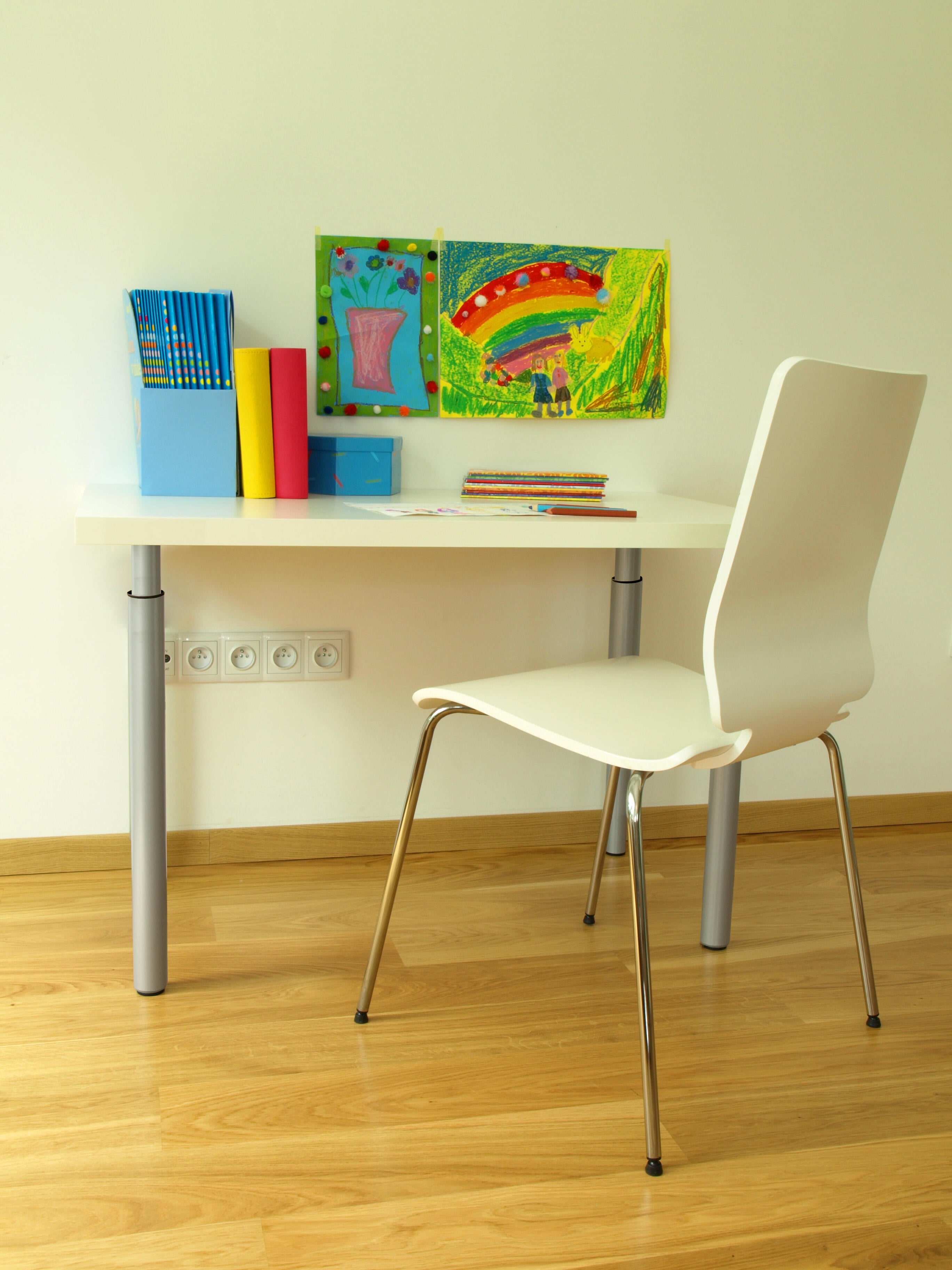 Pied de table Cime Zoom, gris, diamètre 60 cm x hauteur réglable de 73 à 110 cm - 3