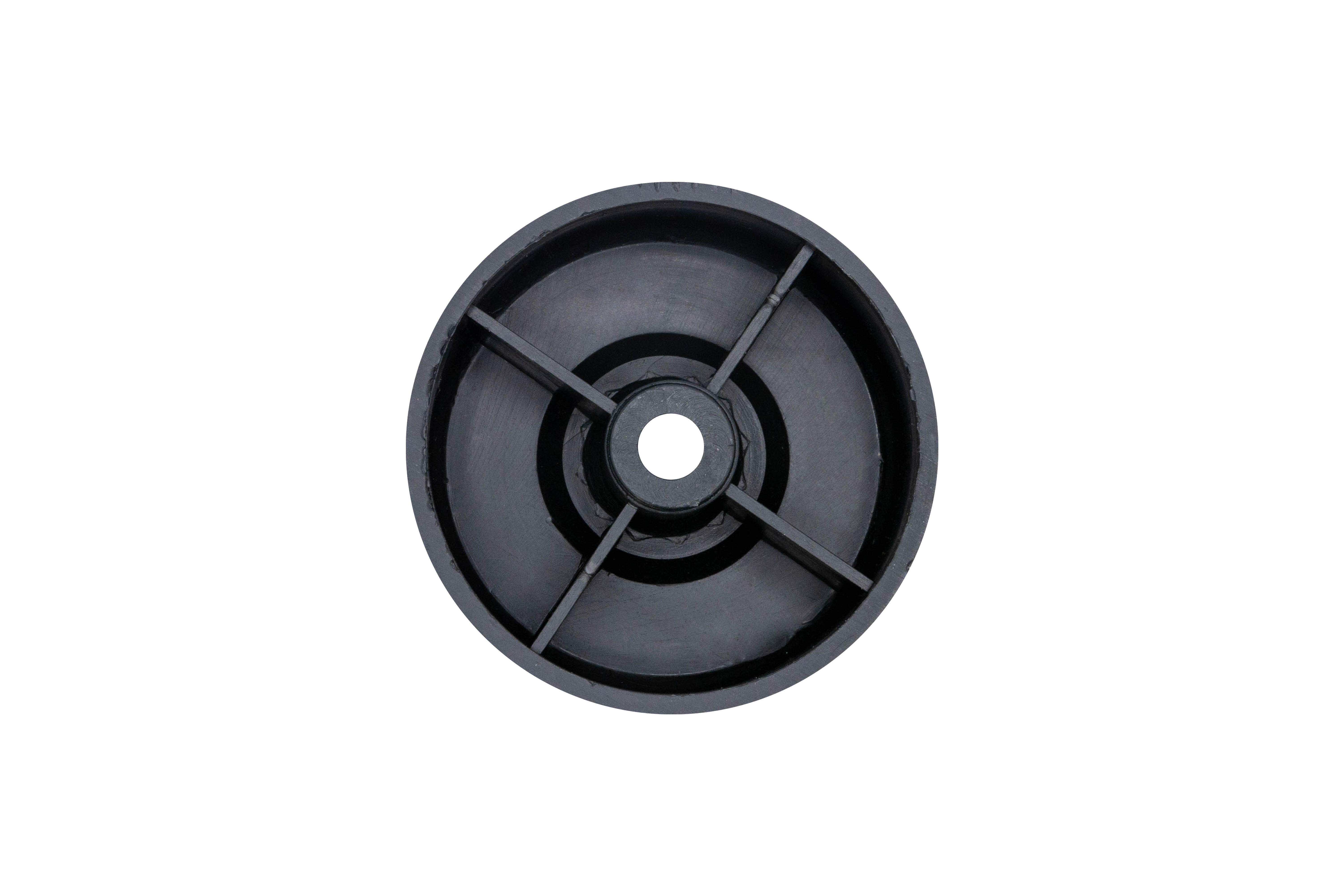 Pied plastique à visser, Diam.60 x H.25 mm - 6