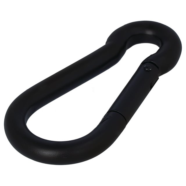 Mousqueton D'escalade Noir Type D – Crochet De Suspension Clip – Neuf