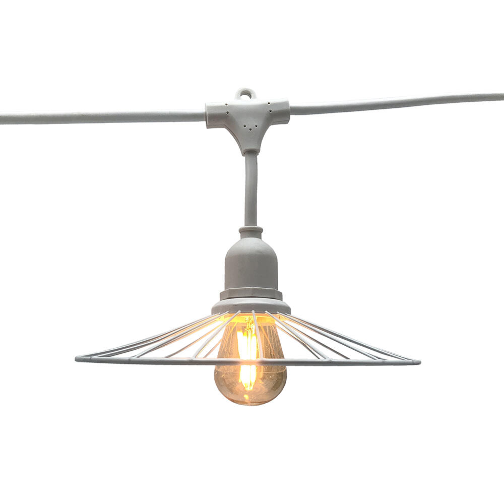 Guirlande extérieur E27 10 ampoules lumière chaude 1000 Lumen Chic light LUMISKY - 4