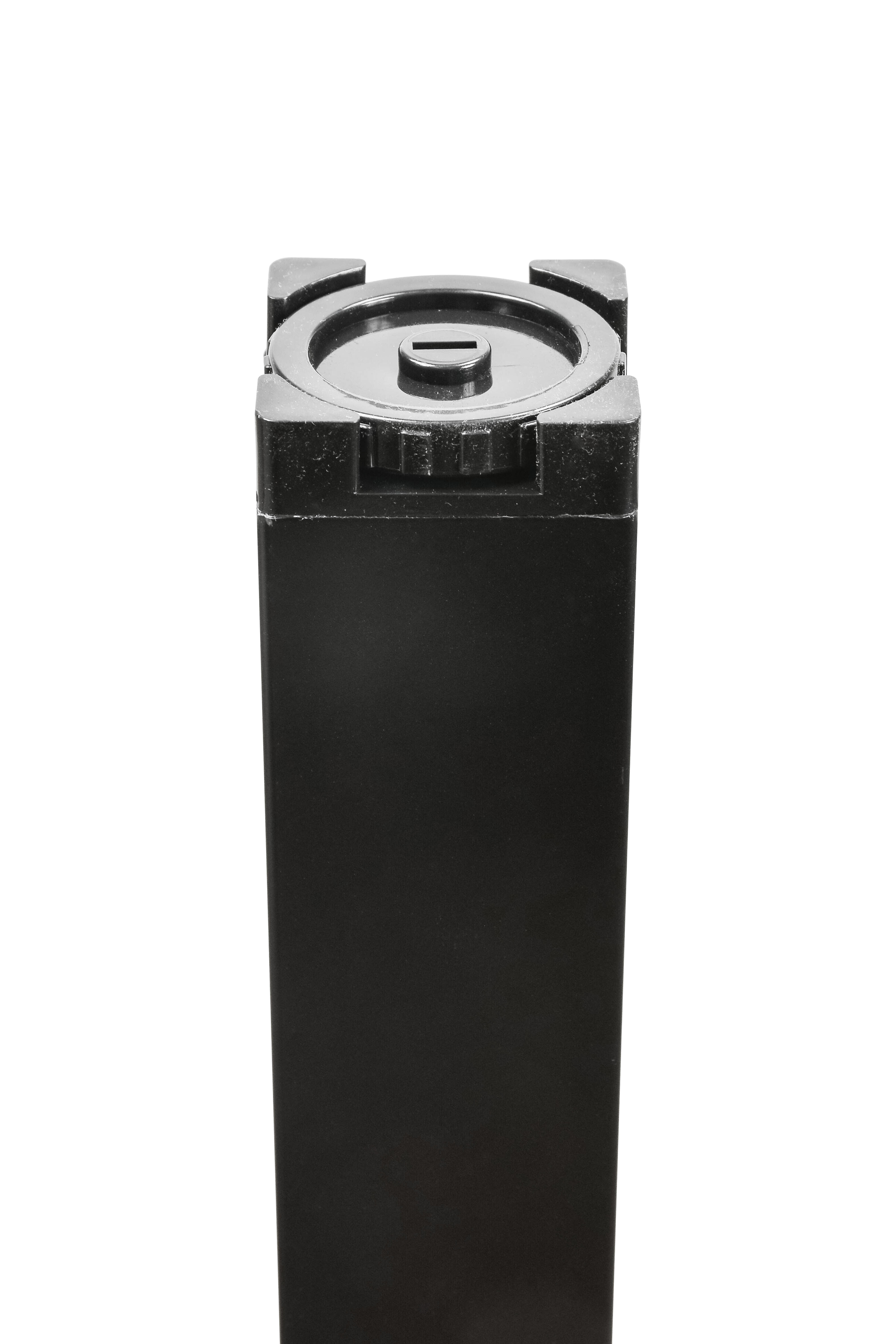 Pied de table carré CIME Zoom, noir, dia 6cm x hauteur réglable de 70 à 110 cm - 8