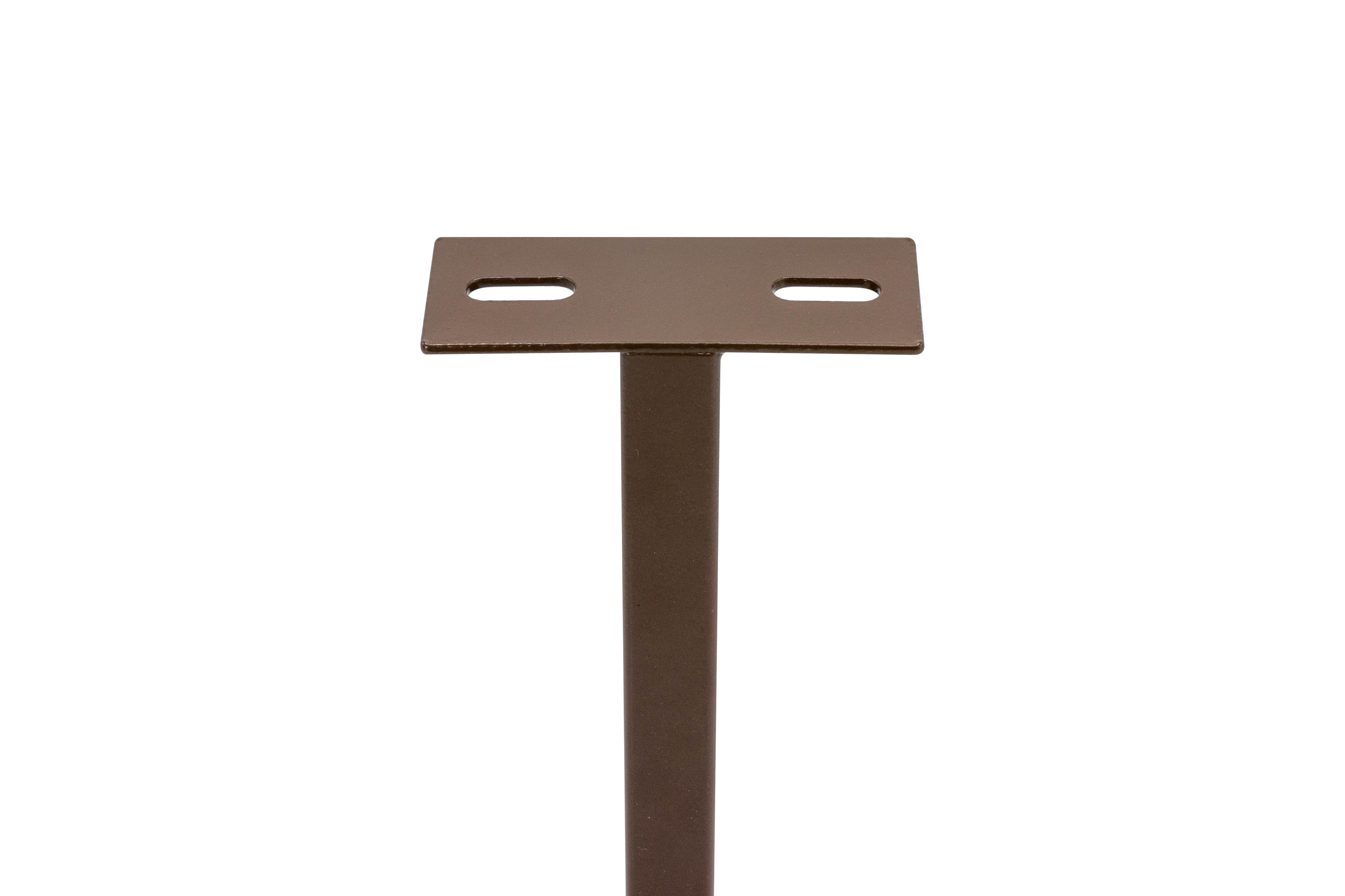 Pied de meuble carré Cime, marron, 2x2 cm x hauteur 24 cm - 4