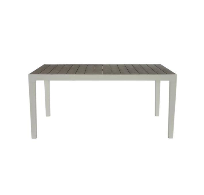 Tavolo da pranzo per giardino Harmony KETER struttura e superficie in resina marrone per 6 persone 160x90cm - 9