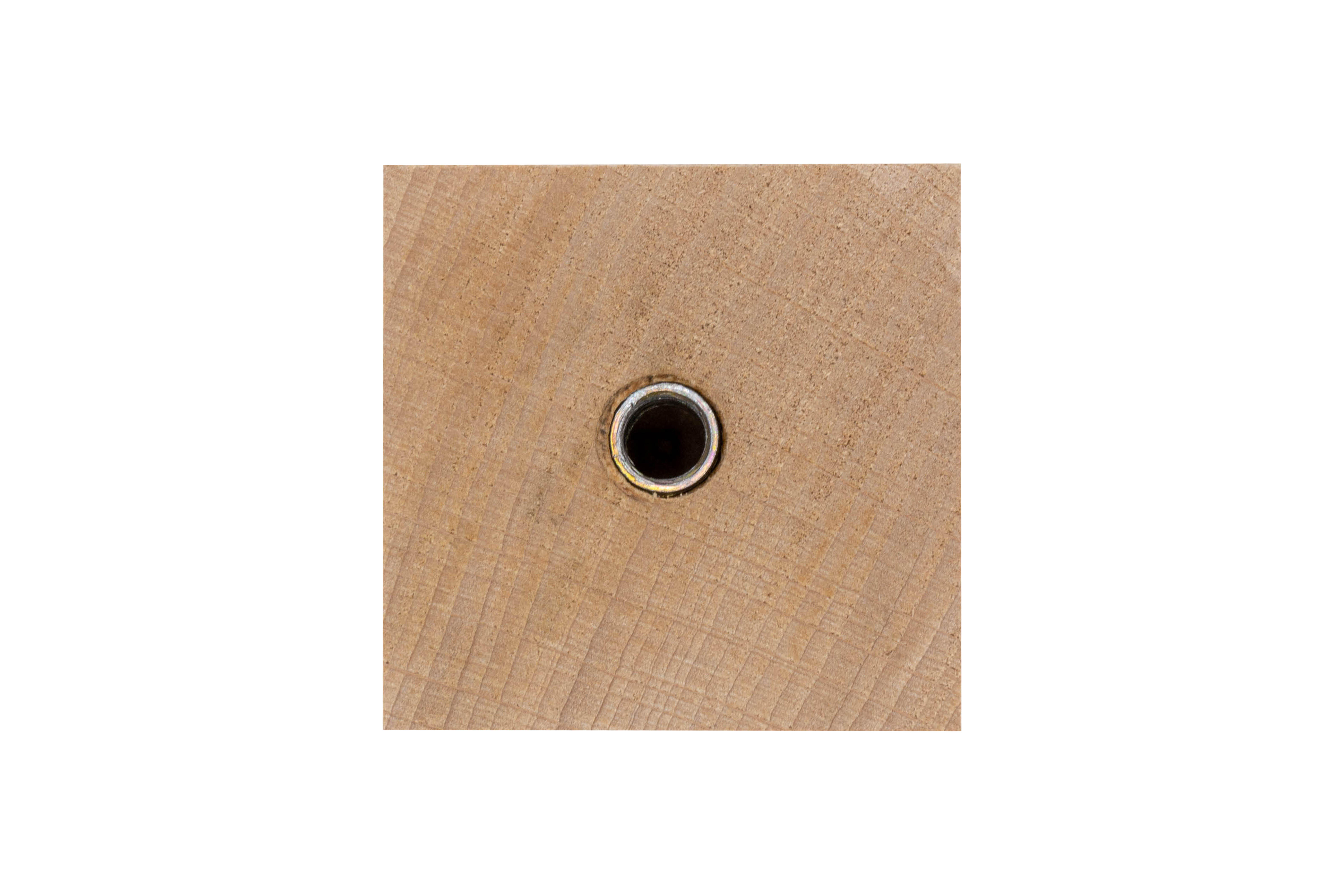 Pied de lit carré hêtre brut CIME, L.50 x l.50 mm x H.80 mm - 2