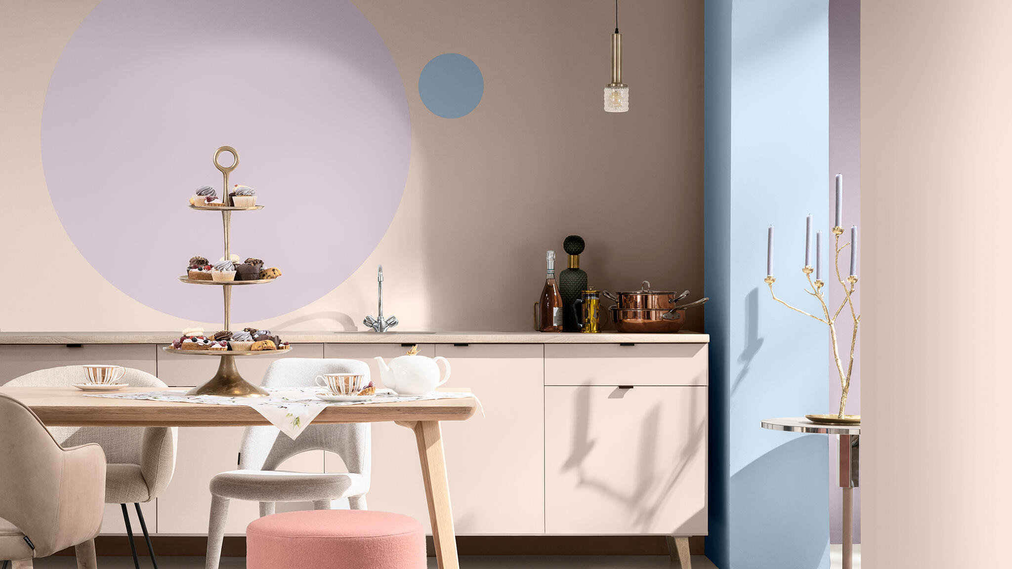 Peinture mur, bois beige parfait satin DULUX VALENTINE Crème de couleur 0.03l - 3