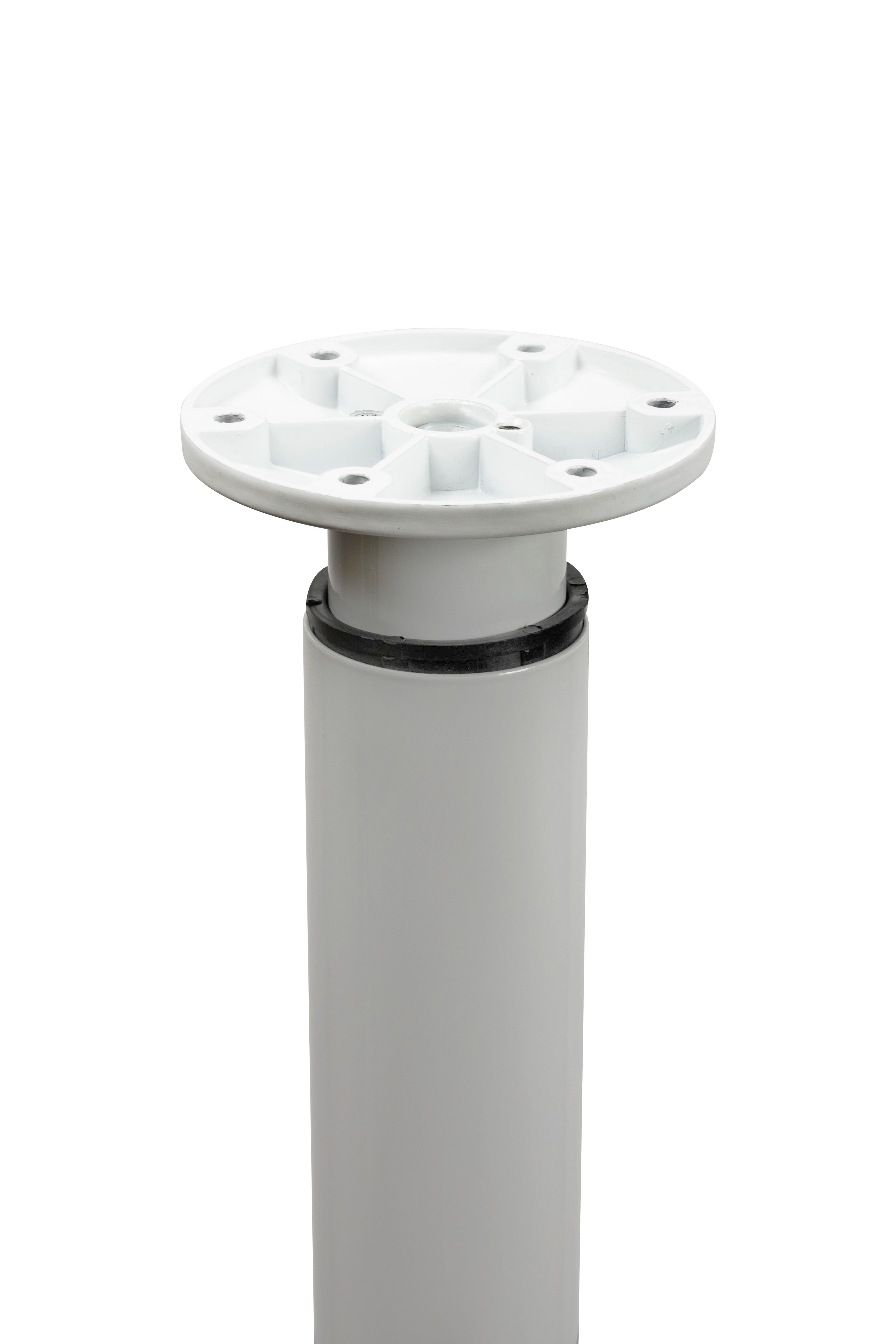 Pied de table Cime Zoom, blanc, diamètre 60 cm x hauteur réglable de 73 à 110 cm - 2