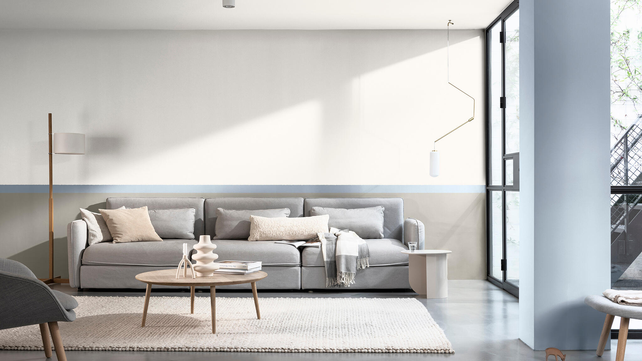 Peinture mur, boiserie galet satin DULUX VALENTINE Crème de couleur 2.5L - 4