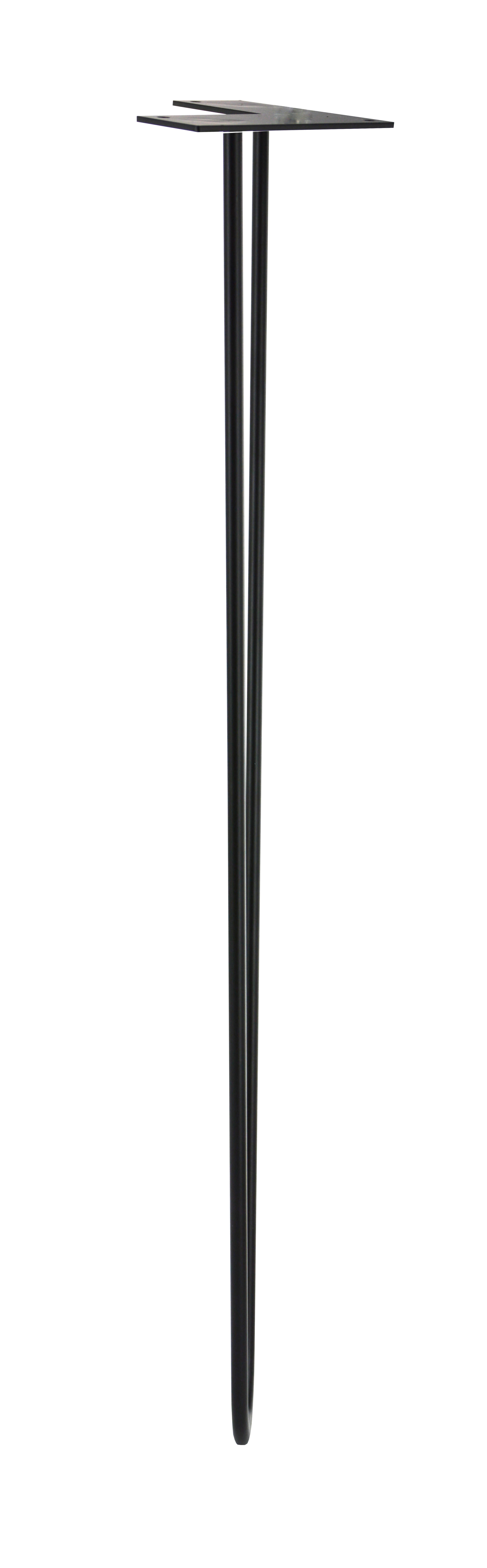 Pied de table design CIME, noir, hauteur 71 cm - 2