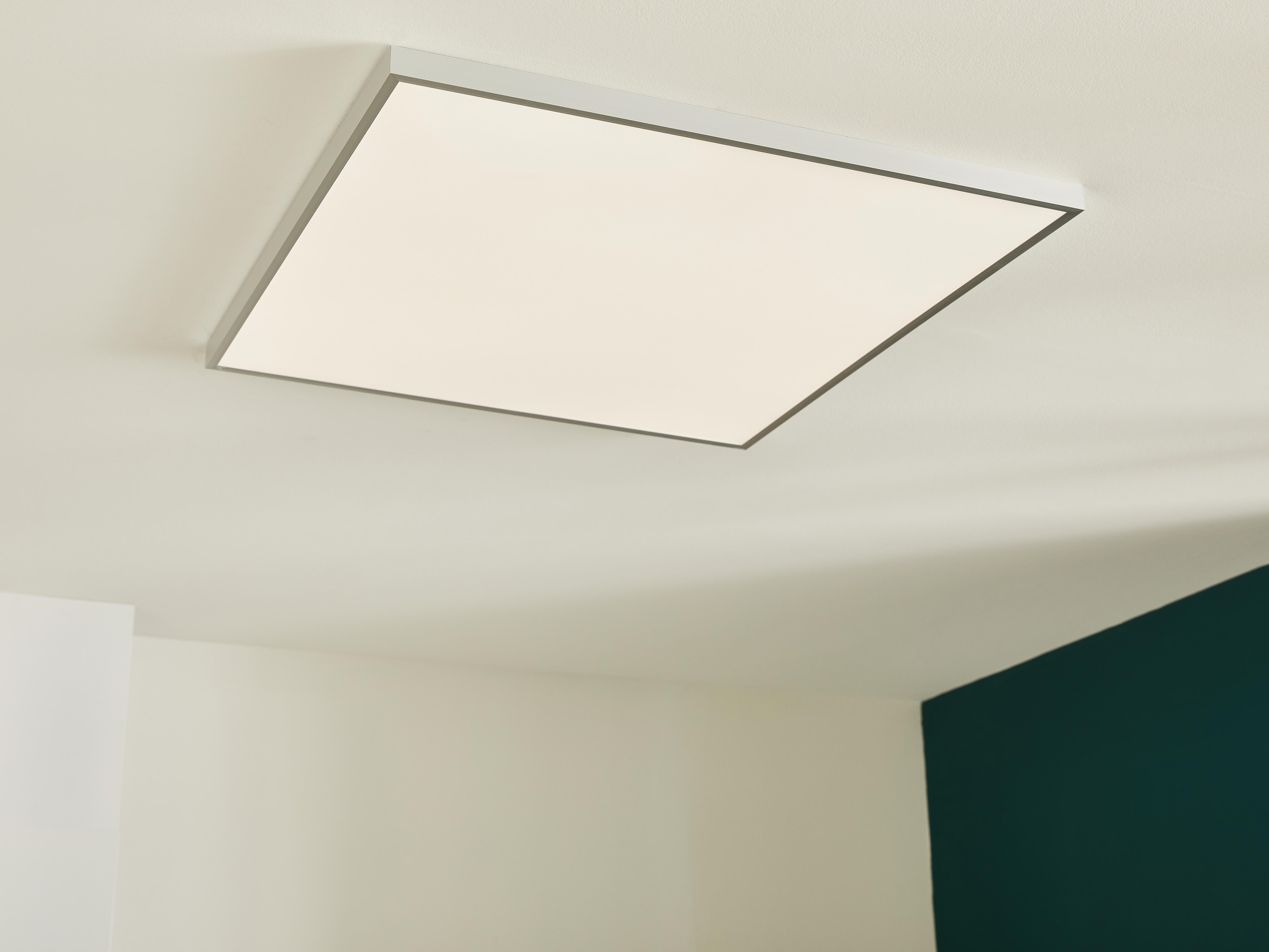 Panneau LED Gdansk, 59.5 x 59.5 cm, variation blancs/intensité, alu INSPIRE - 3