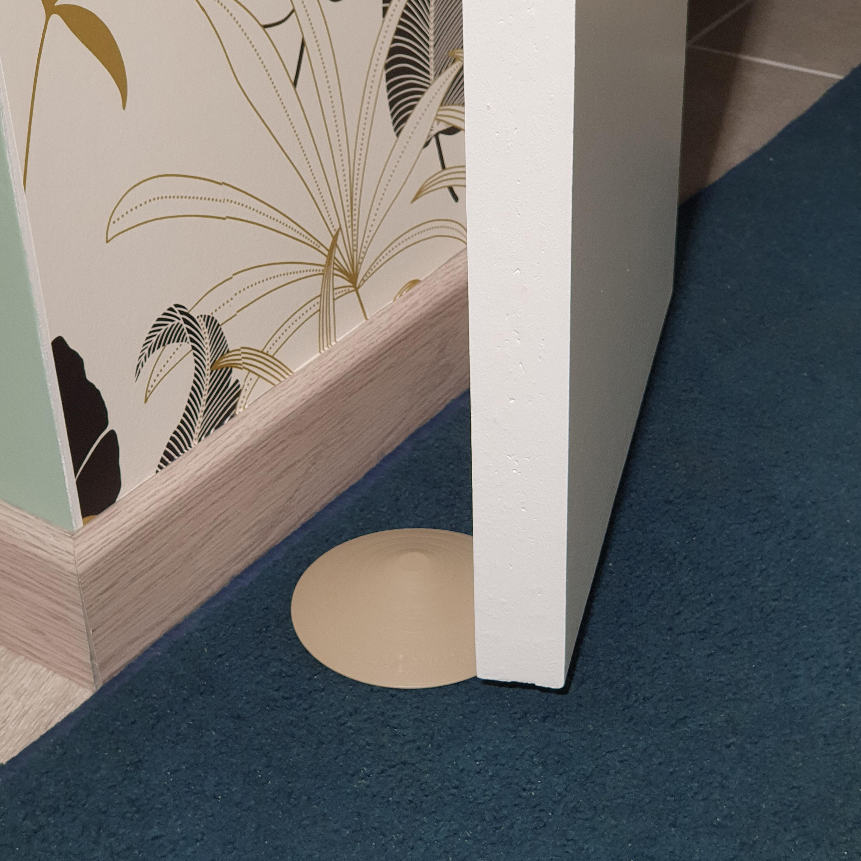 Cale porte amovible CHRISLIGNE caoutchouc beige L.11.8 x H.2.7 x l.11.8 cm - 4