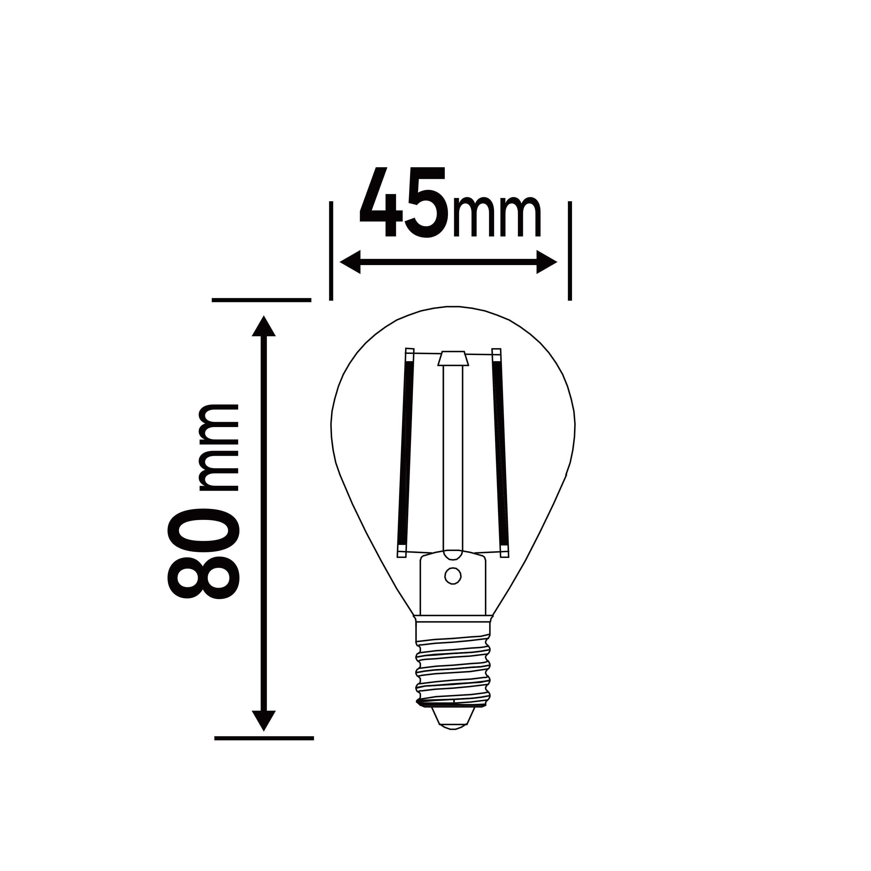 Lâmpada LED filamento G45 E14 250 lm 2700 k Lexman - 3