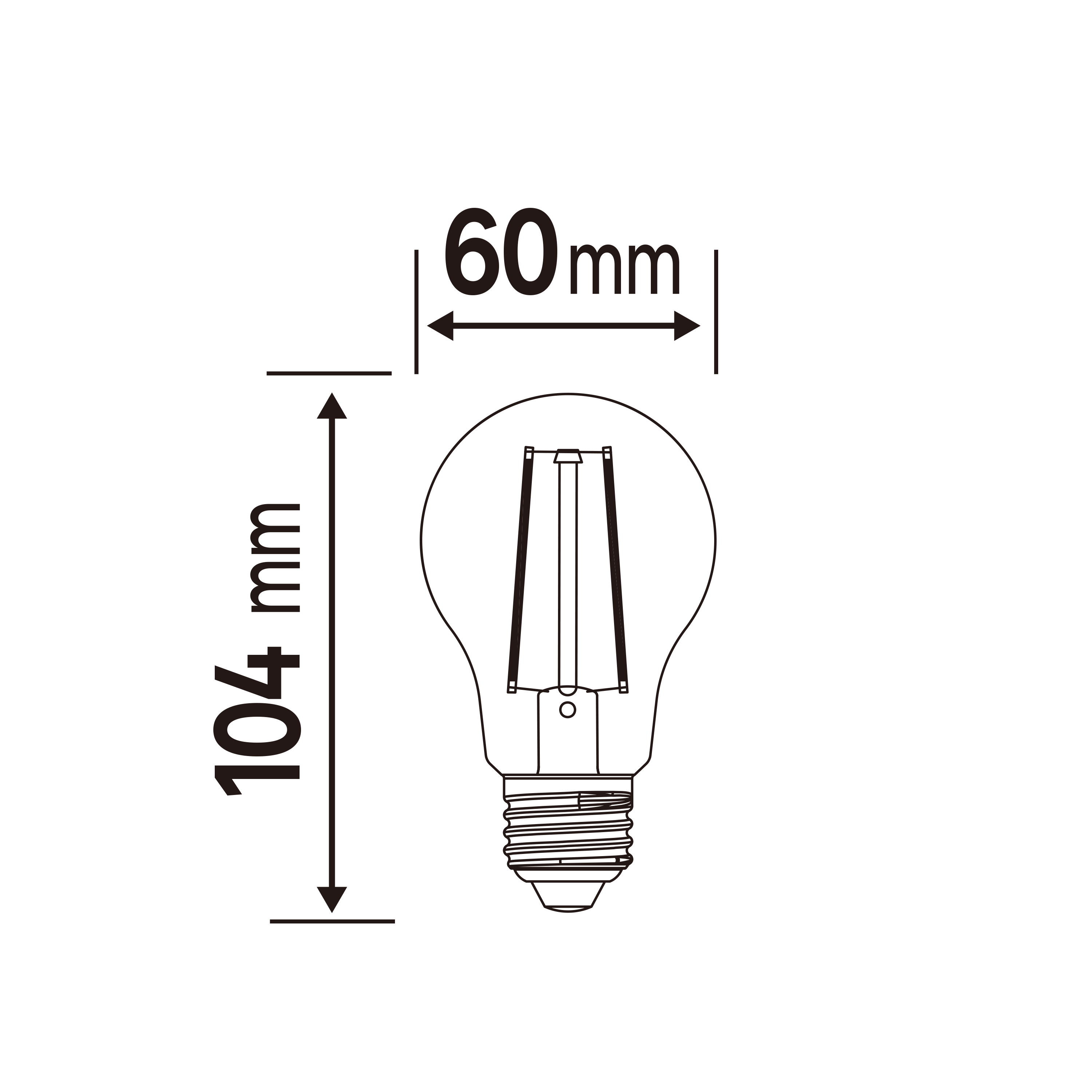 Lâmpada led Natulight filamentos luz azul 806 lm 4000K - 3