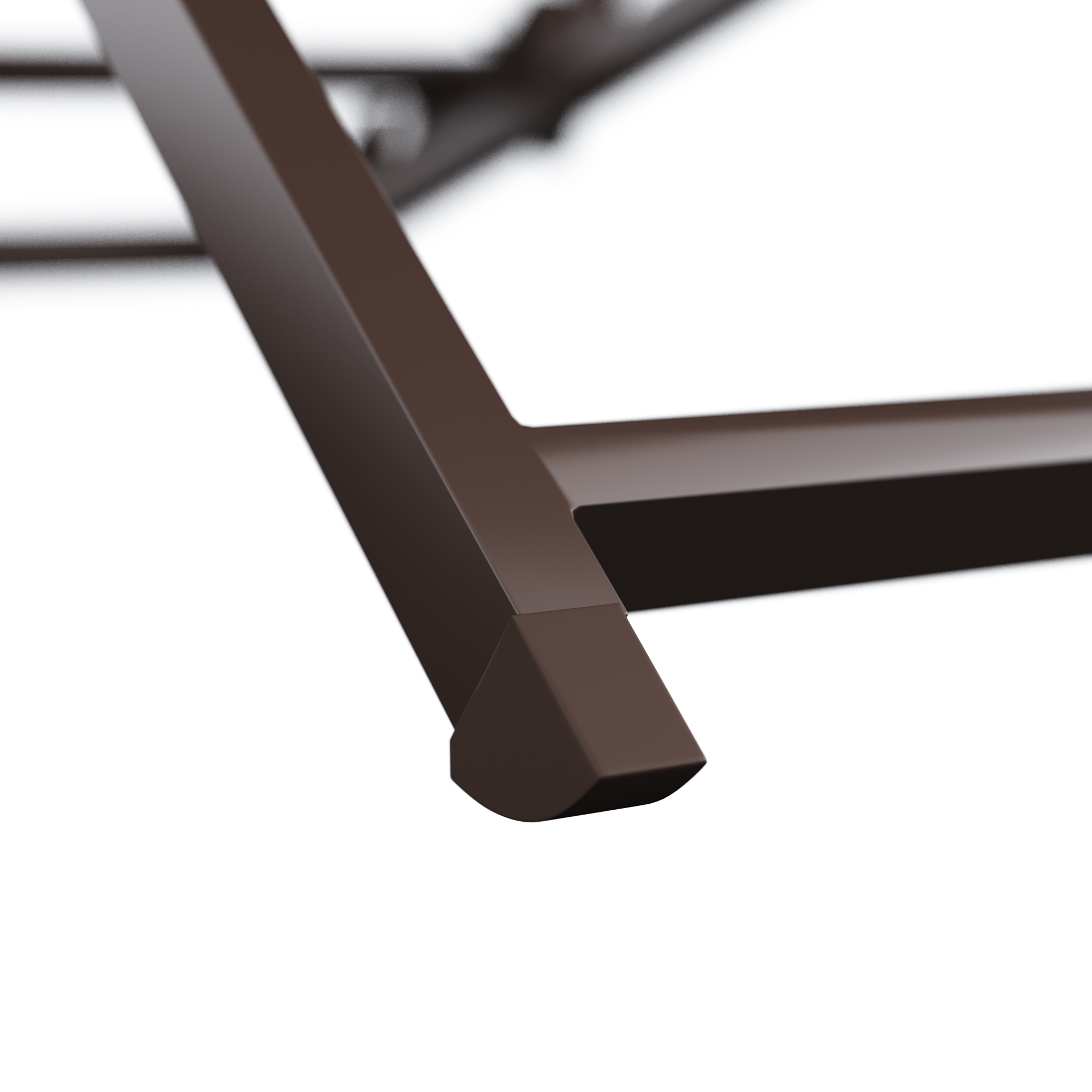 Sedia a sdraio da giardino in alluminio pieghevole Cruz NATERIAL, seduta in textilene marrone - 18