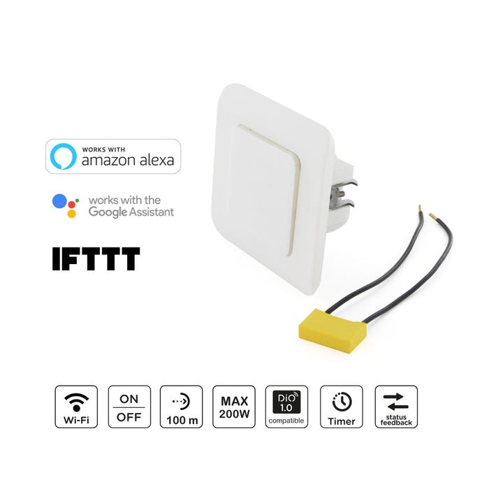Interrupteur connecté blanc DIO
